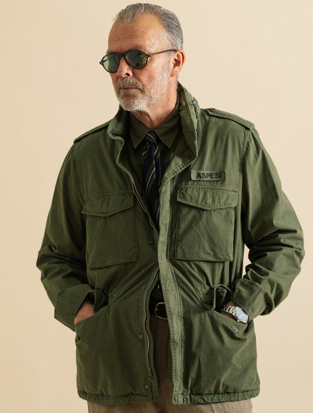 Vento Minifield Cotton Jacket Military – Aspesi | Gabucci
