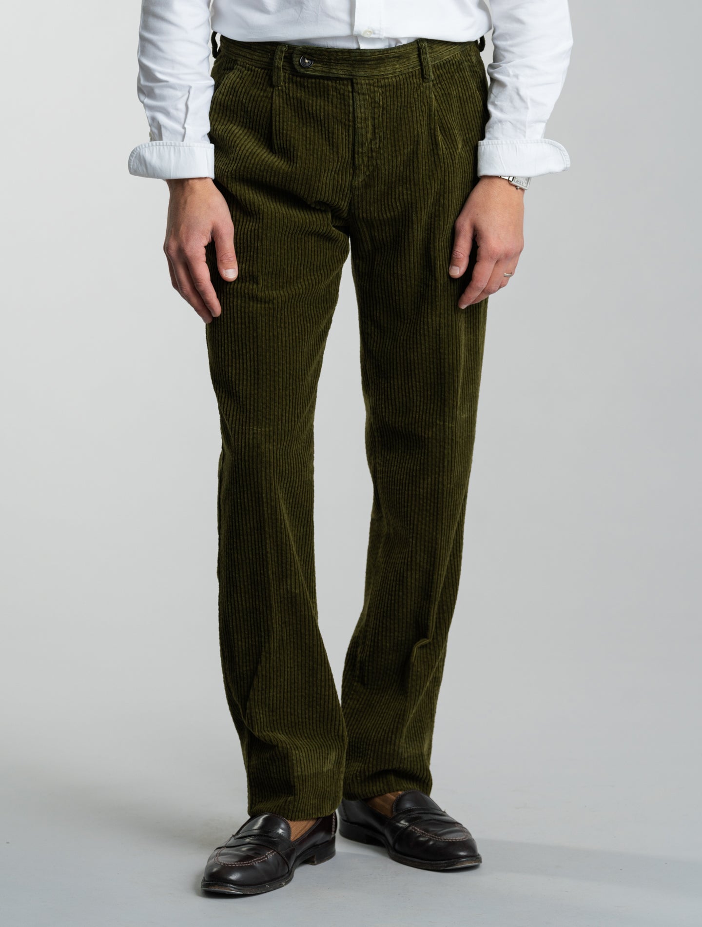 Ionio2 Corduroy Trousers Military