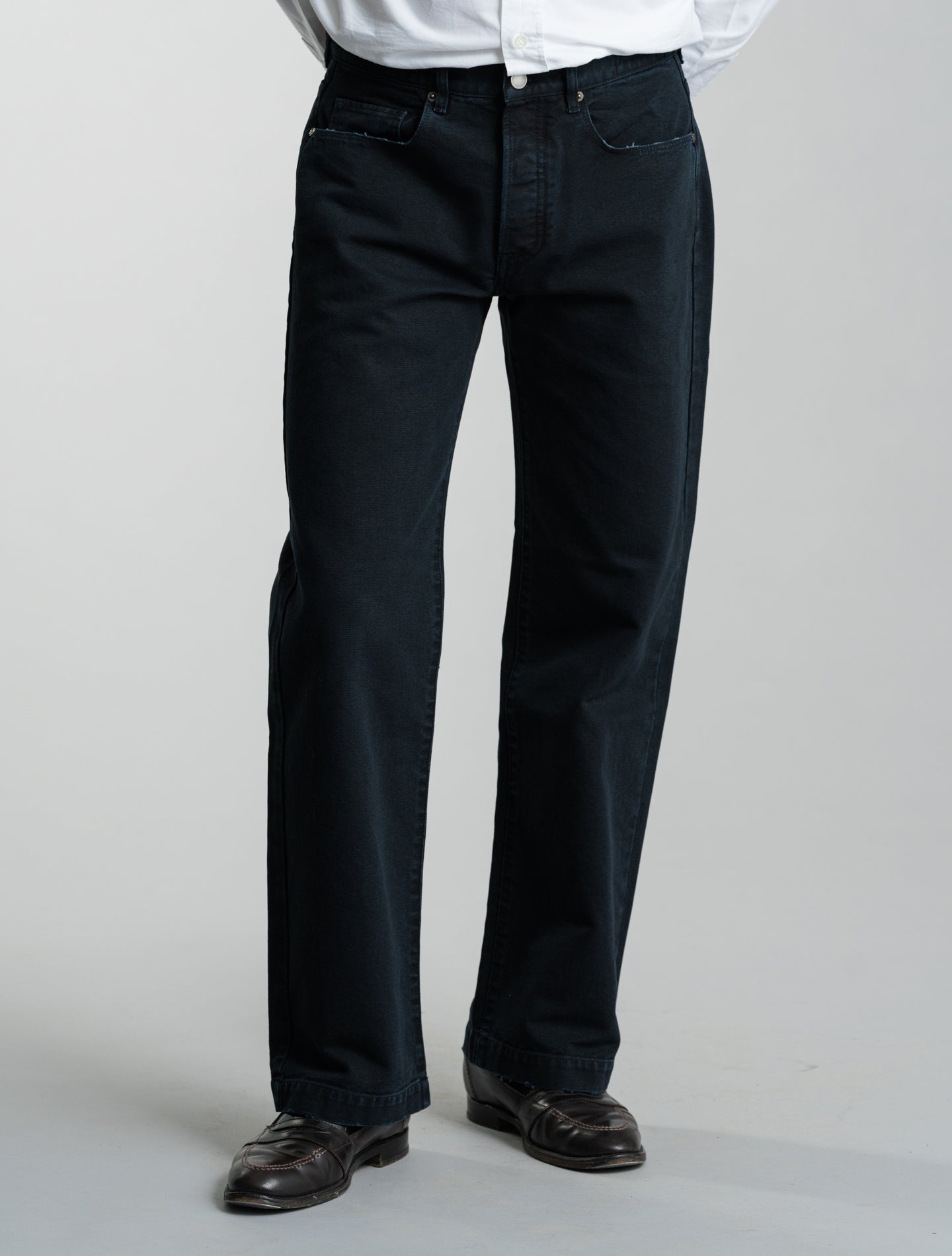 Oceano Cotton Trousers Navy