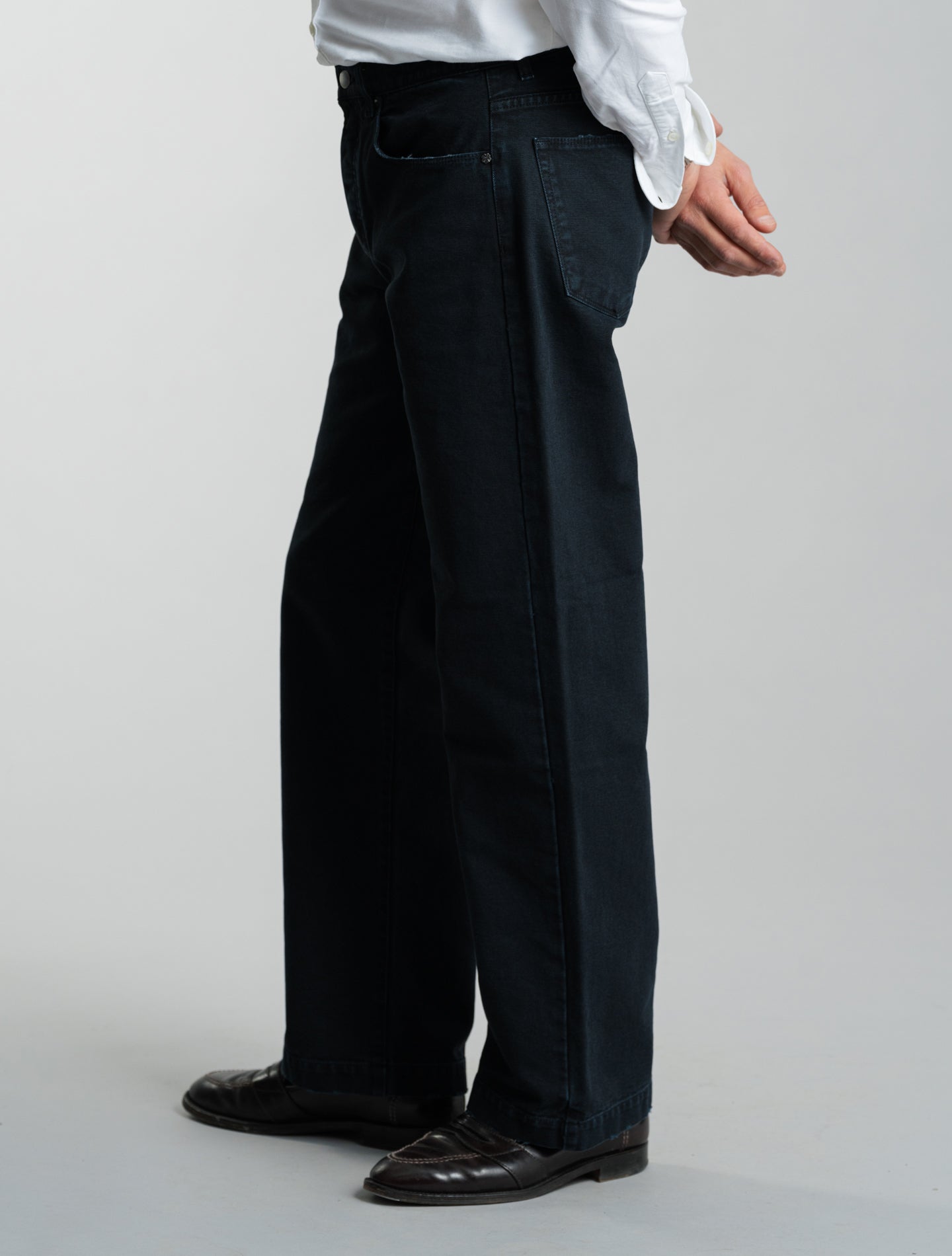 Oceano Cotton Trousers Navy