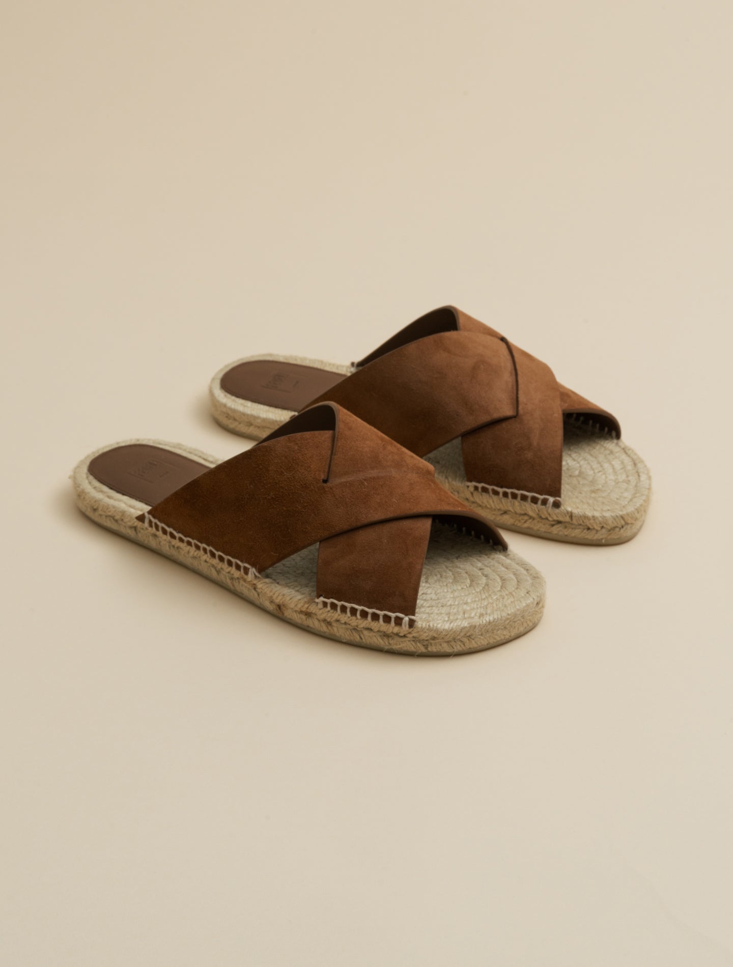 Bodrum Wildleder-Sandale Snuff