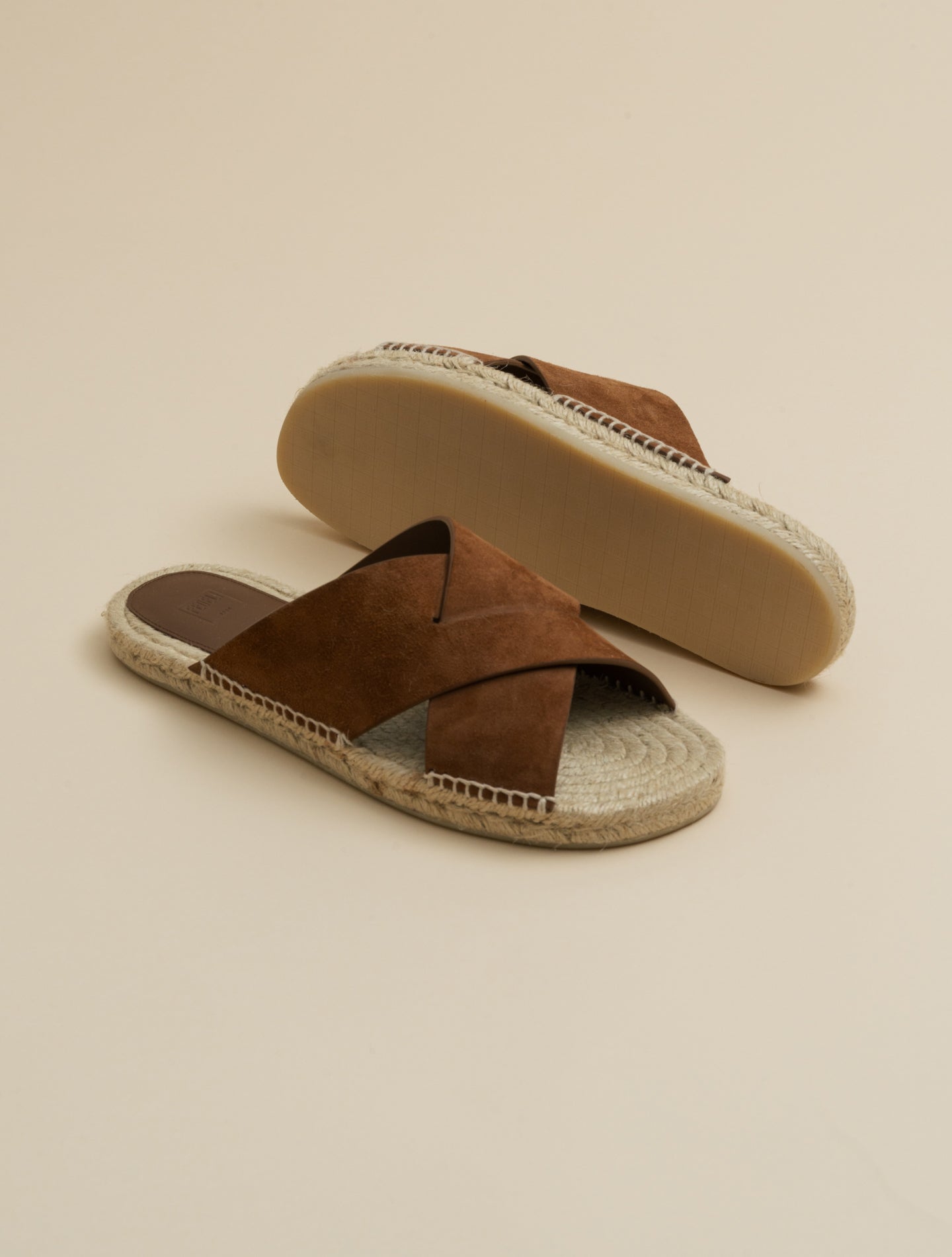 Bodrum Wildleder-Sandale Snuff