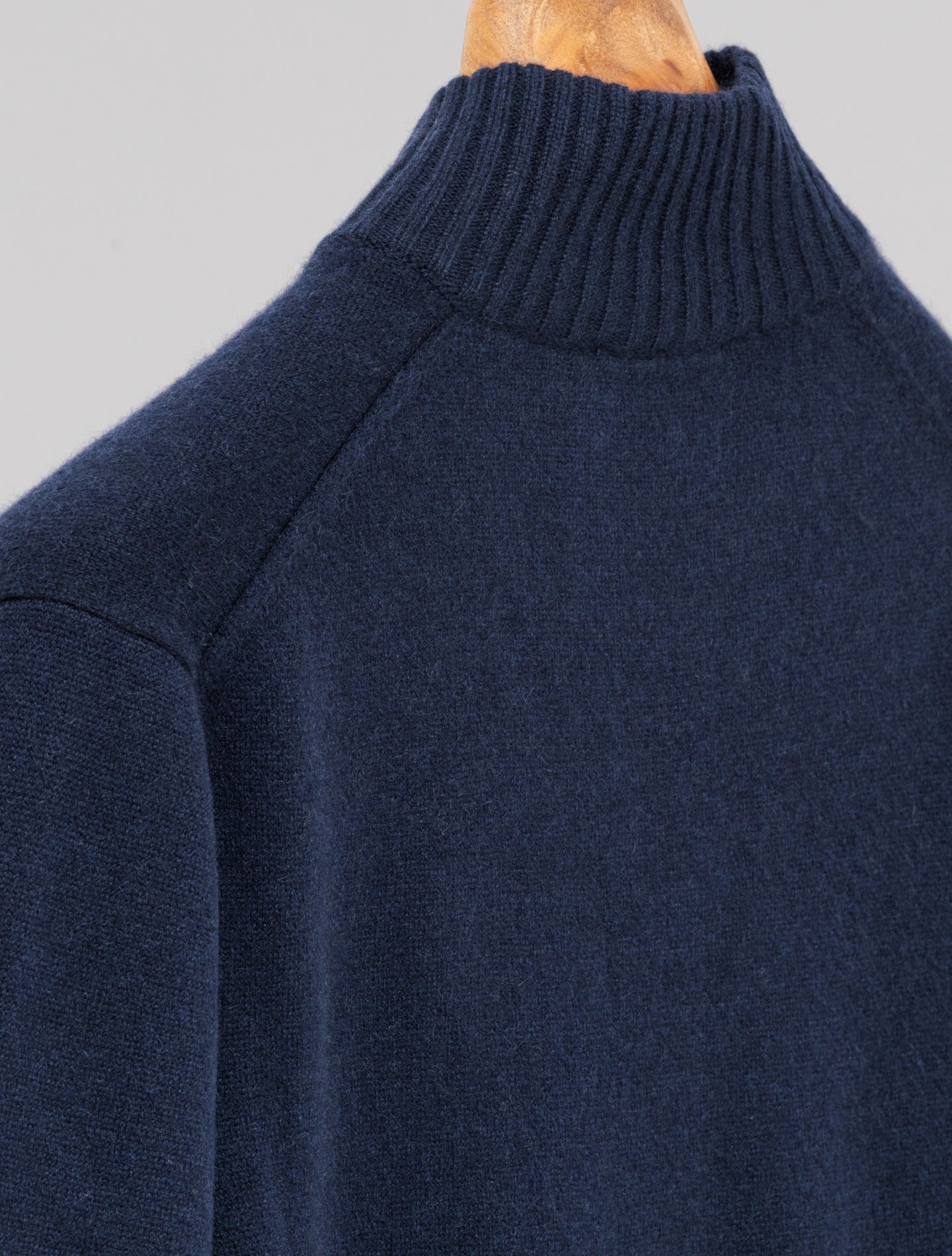 Cashmere Knitted Bomber Navy