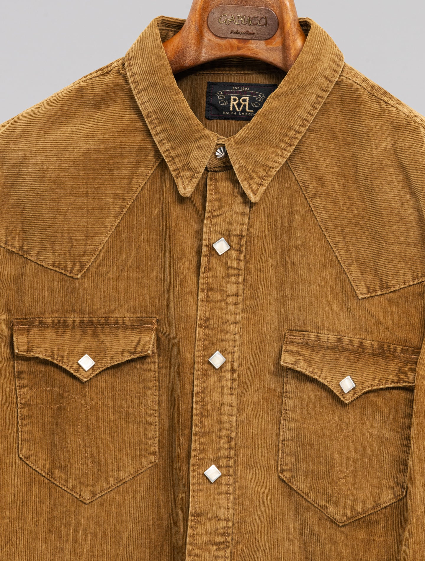 Buffalo West Cotton Corduroy Shirt Tan