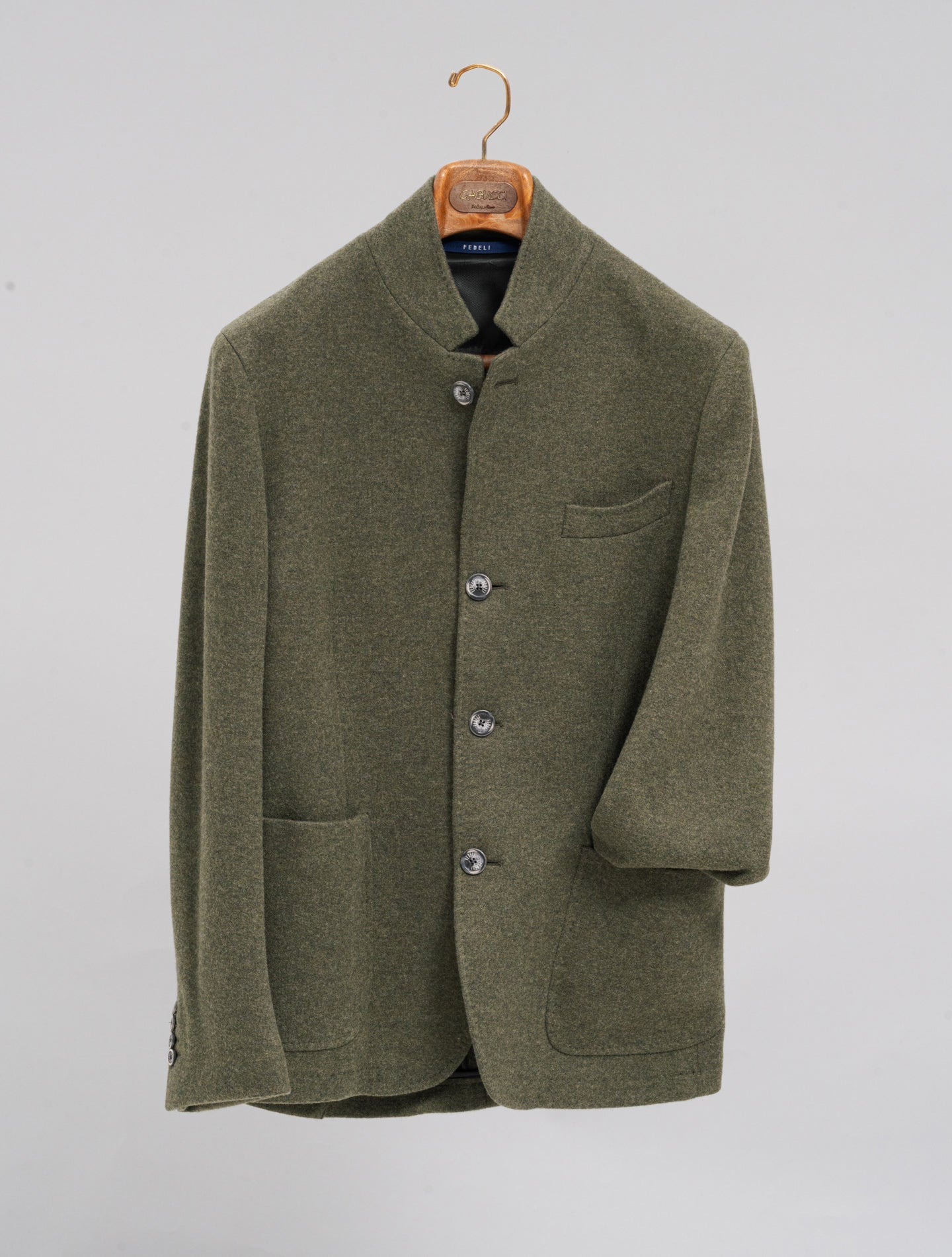 Damon Double Flanel Cashmere Jacket Military