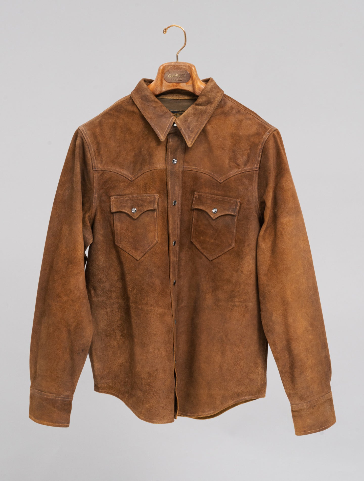 Willett Roughout Suede Western Shirt Jacket Brown