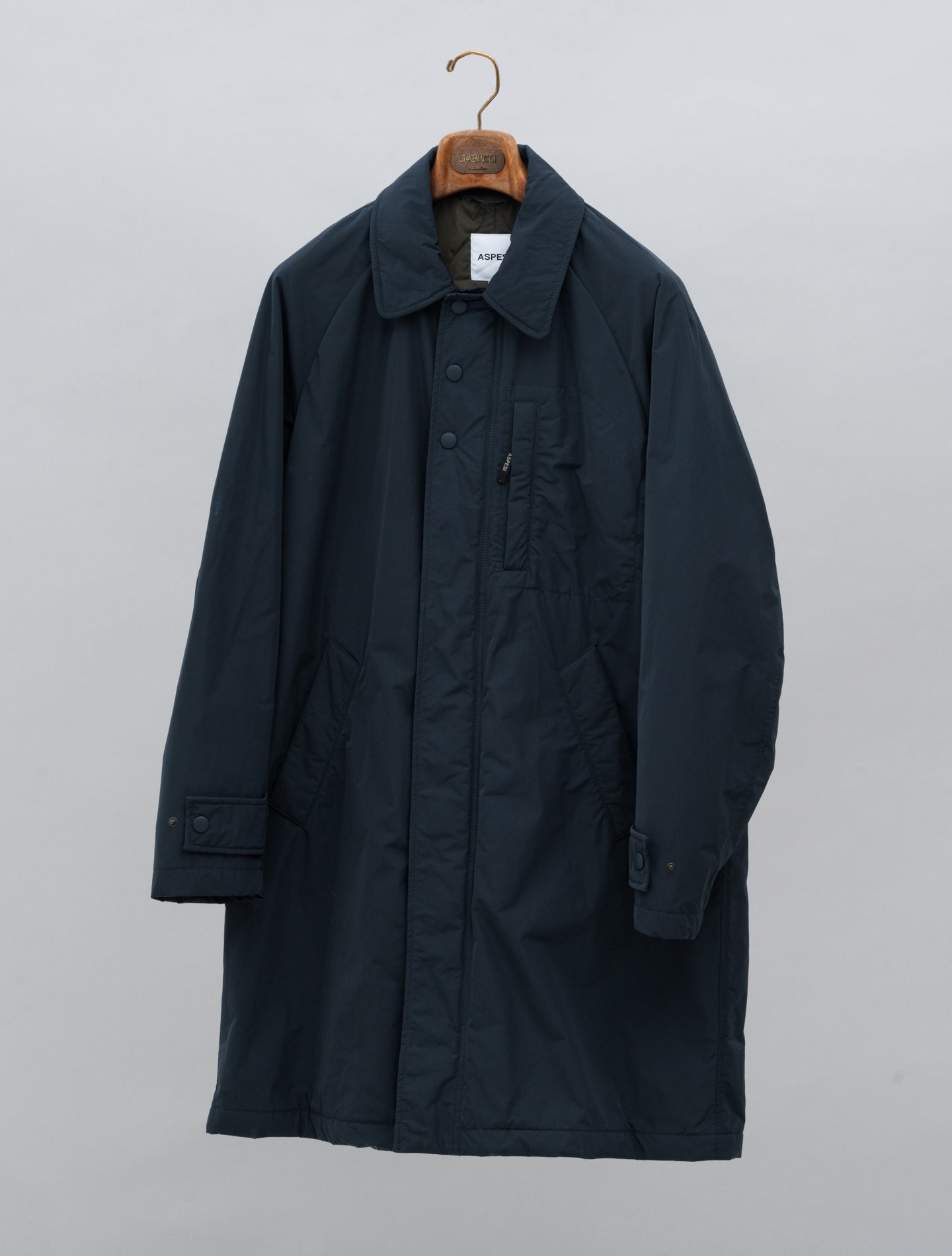 Edwin Padded Nylon Coat Navy