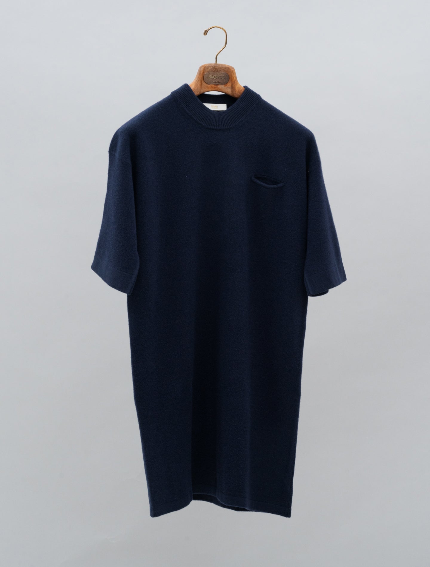 Selce Wool Geelong Knitted Dress Navy