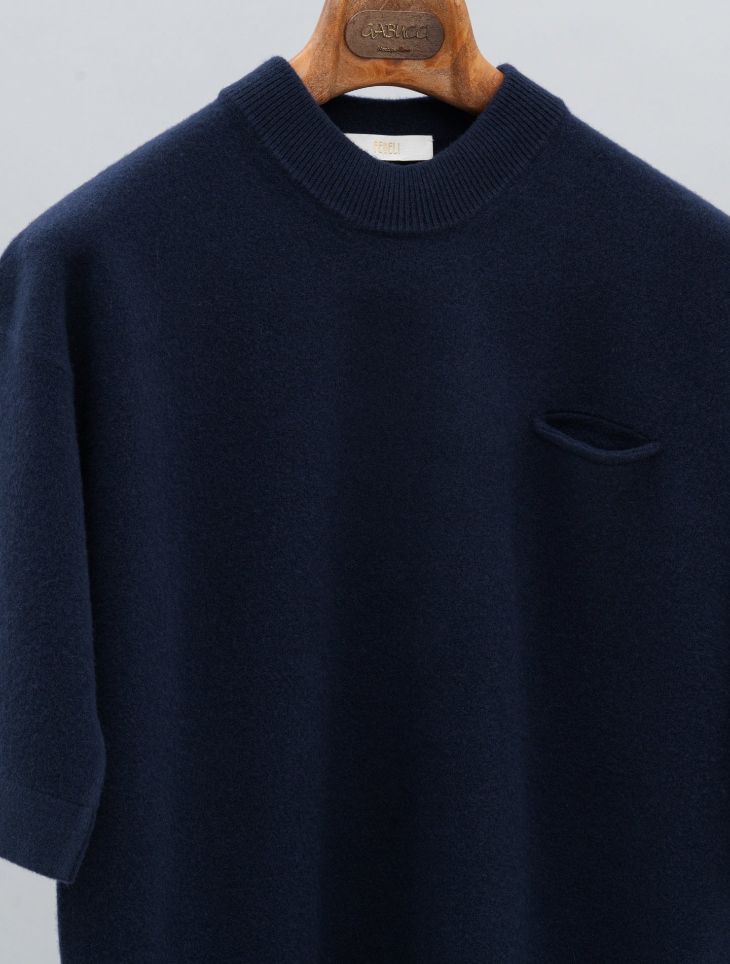 Selce Wool Geelong Knitted Dress Navy