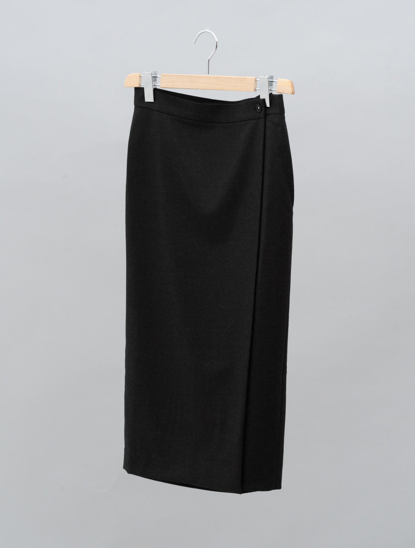 Vanessa Wool Wrap Skirt Deep Brown