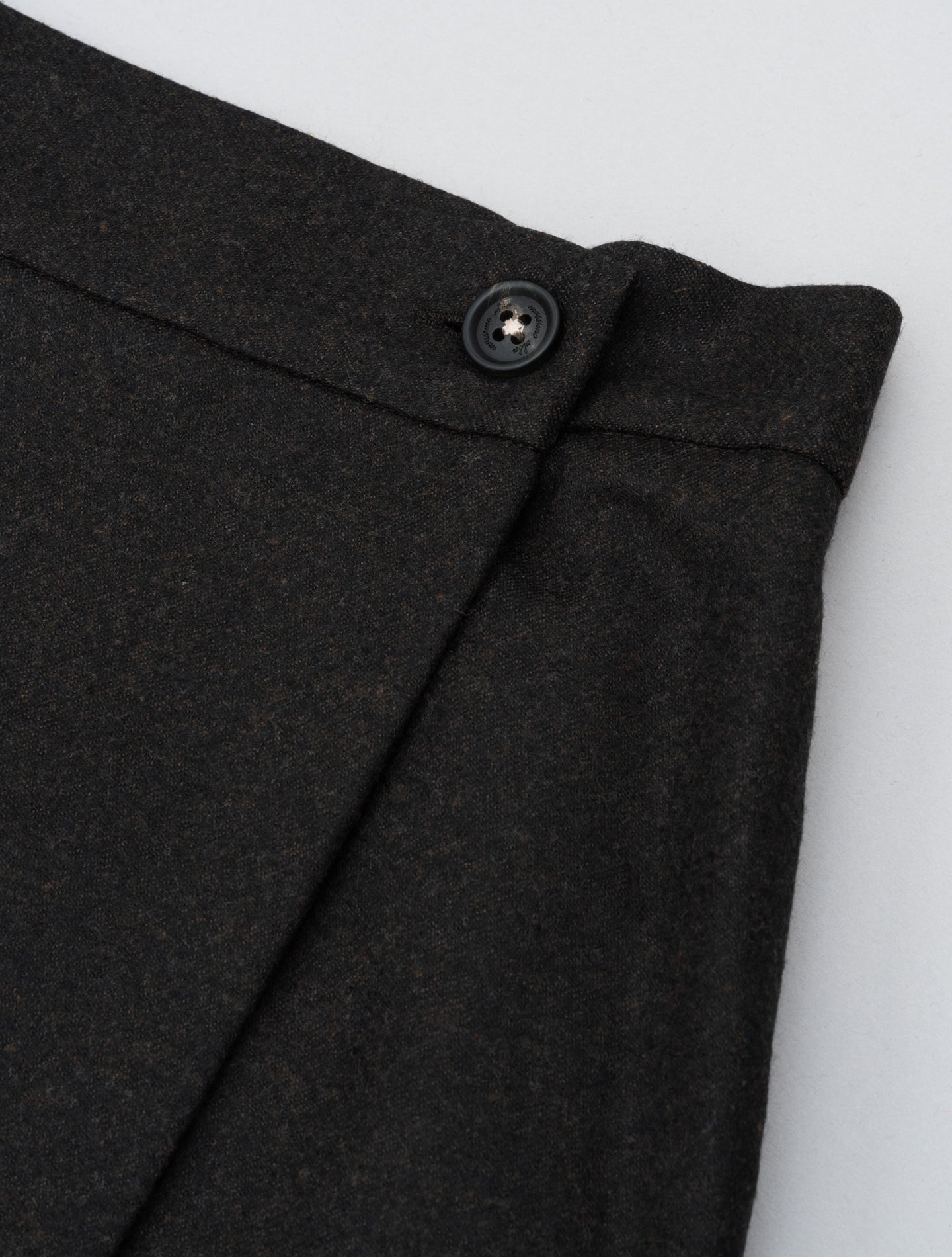 Vanessa Wool Wrap Skirt Deep Brown