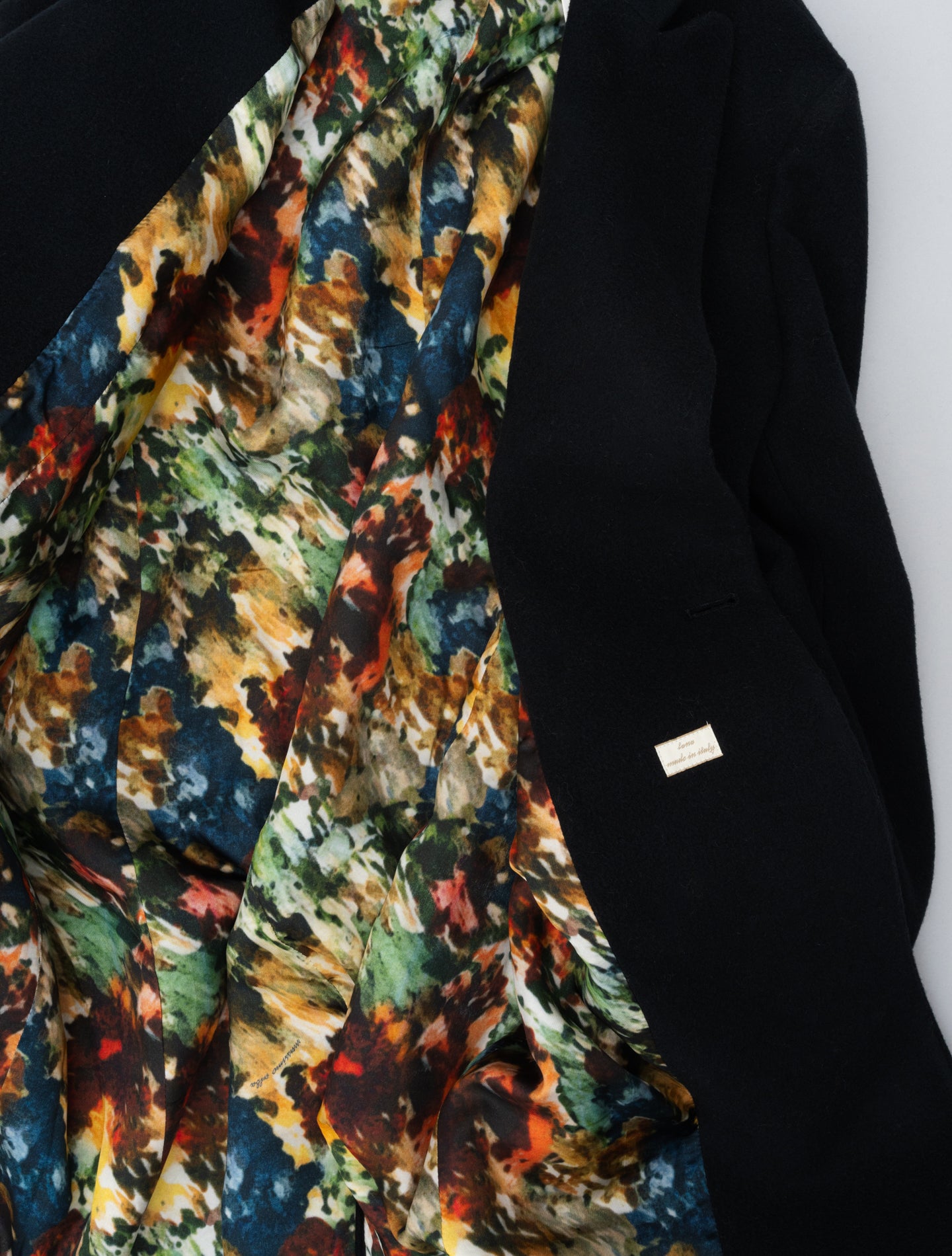 Londra Double Breasted Wool Cashmere Coat Navy