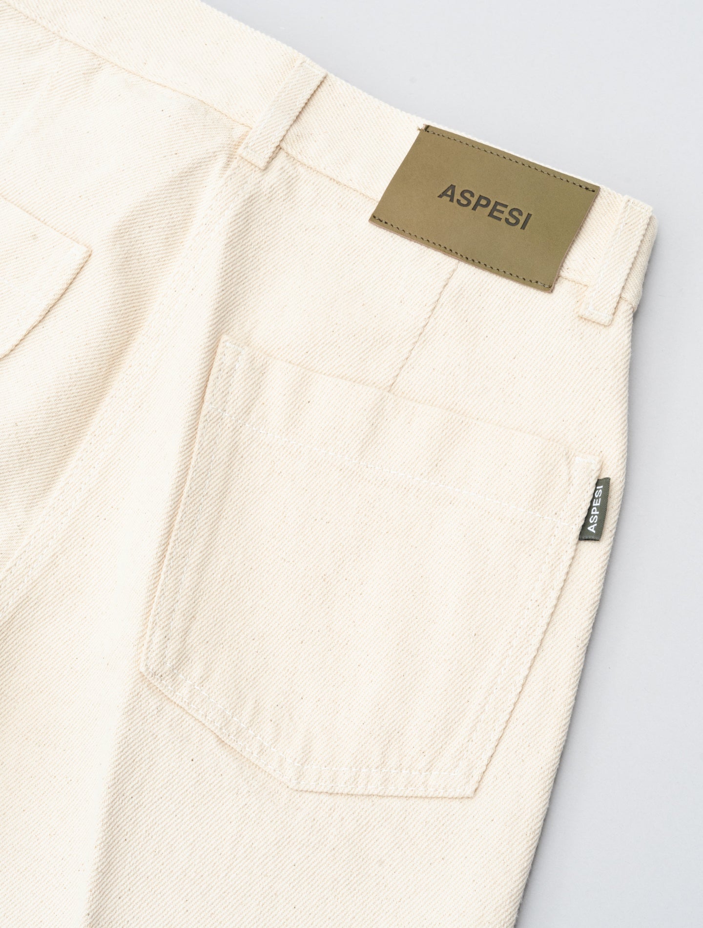 High Rise Wide Denim Ecru