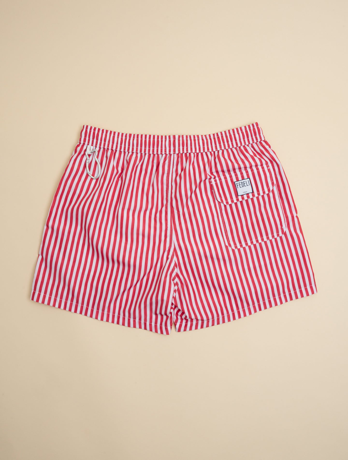 Swim Trunk Madeira Airstop Striped Swimtrunks Red