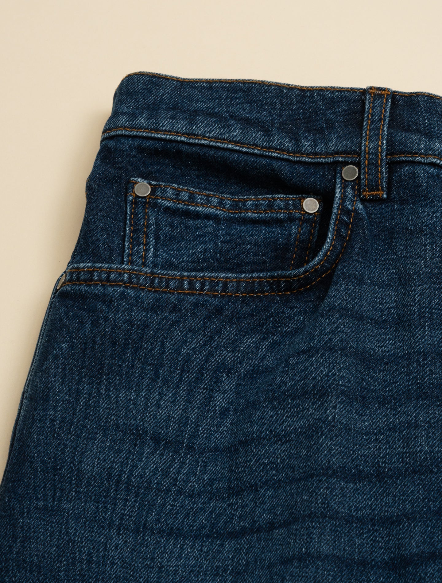 Carrot Fit Five-pocket Jeans Denim