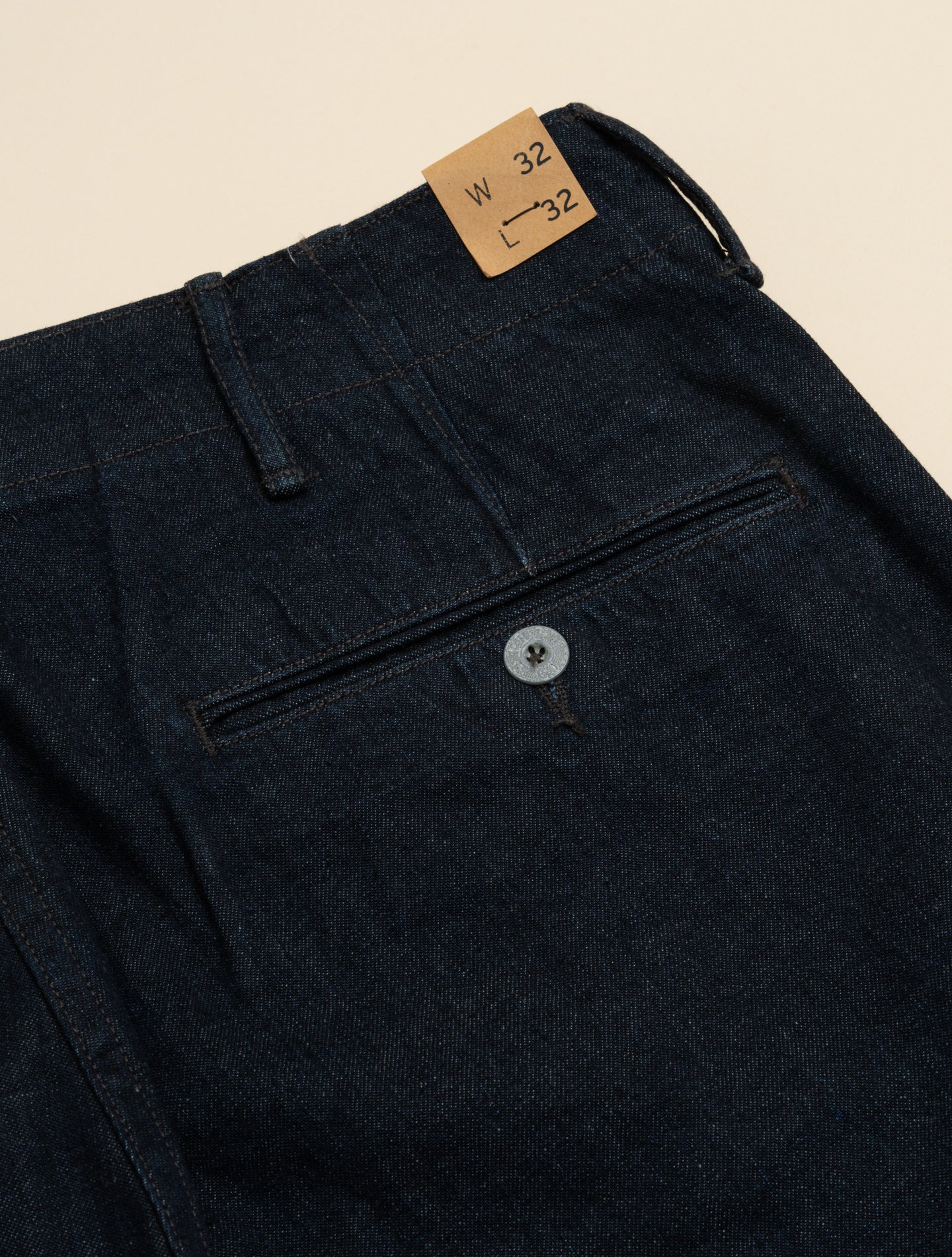 Indigo Rinsed Denim Field Trousers | Double RL | Gabucci