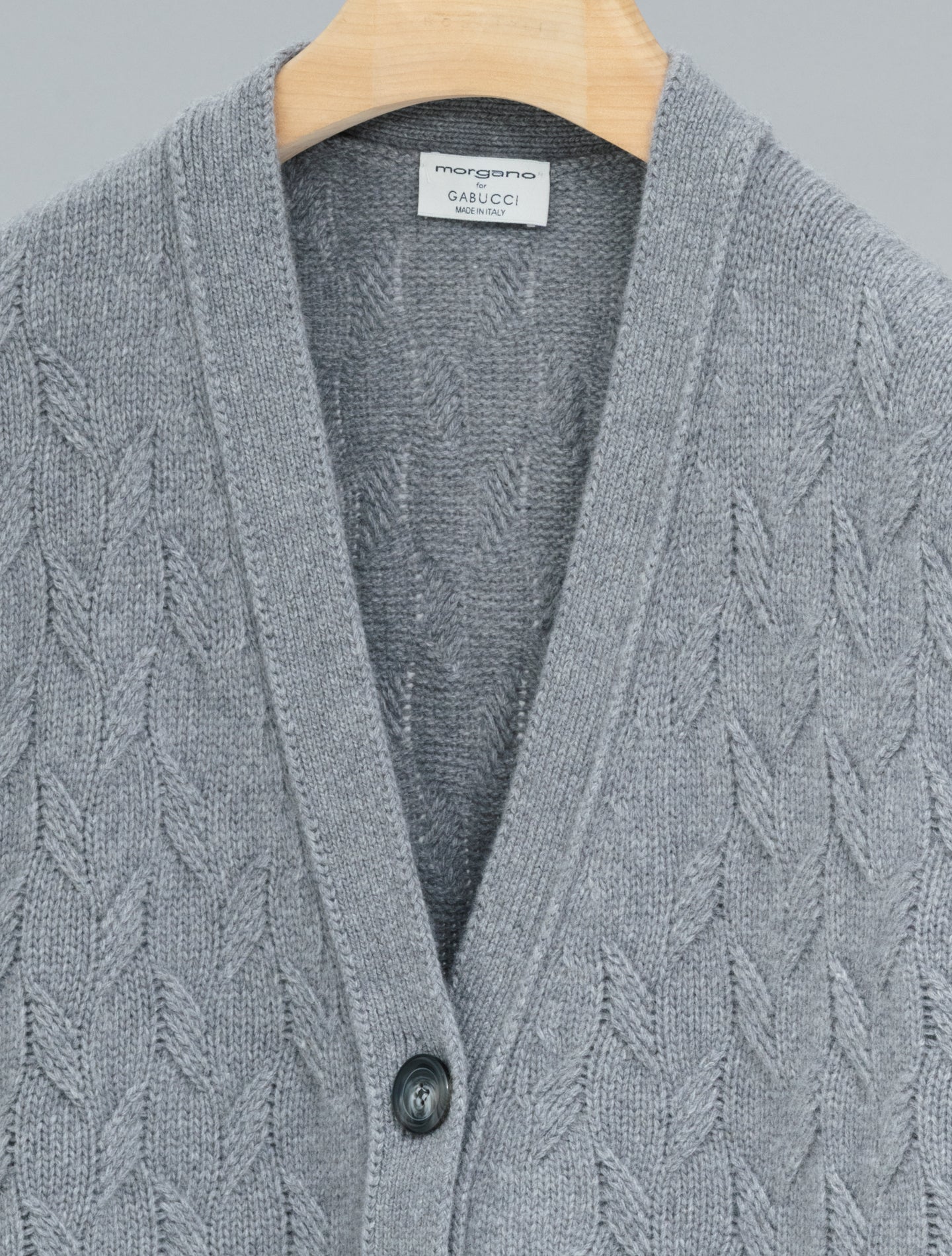 Knitted Wool Cashmere Vest Grey