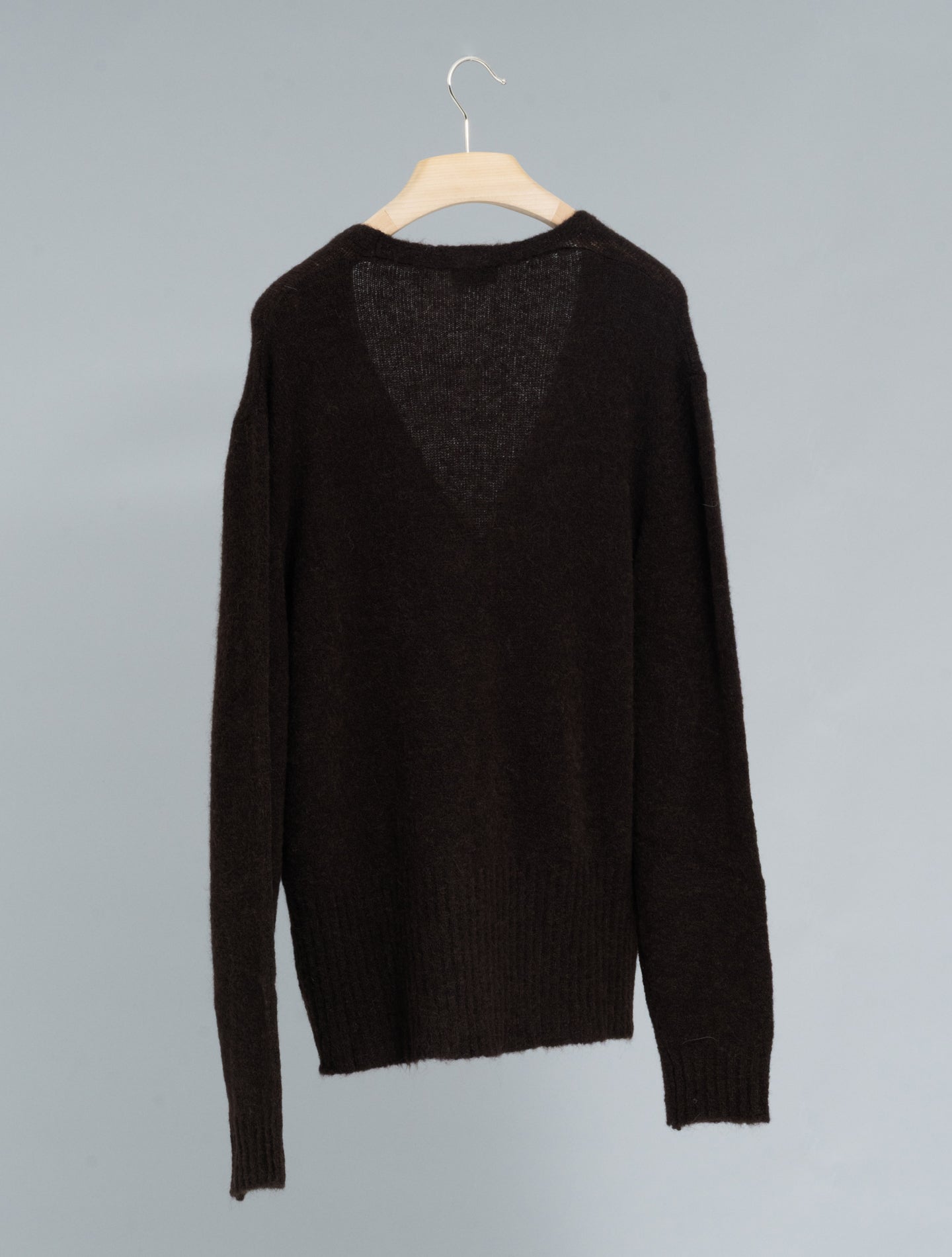 Alpaca Cardigan Dark Brown