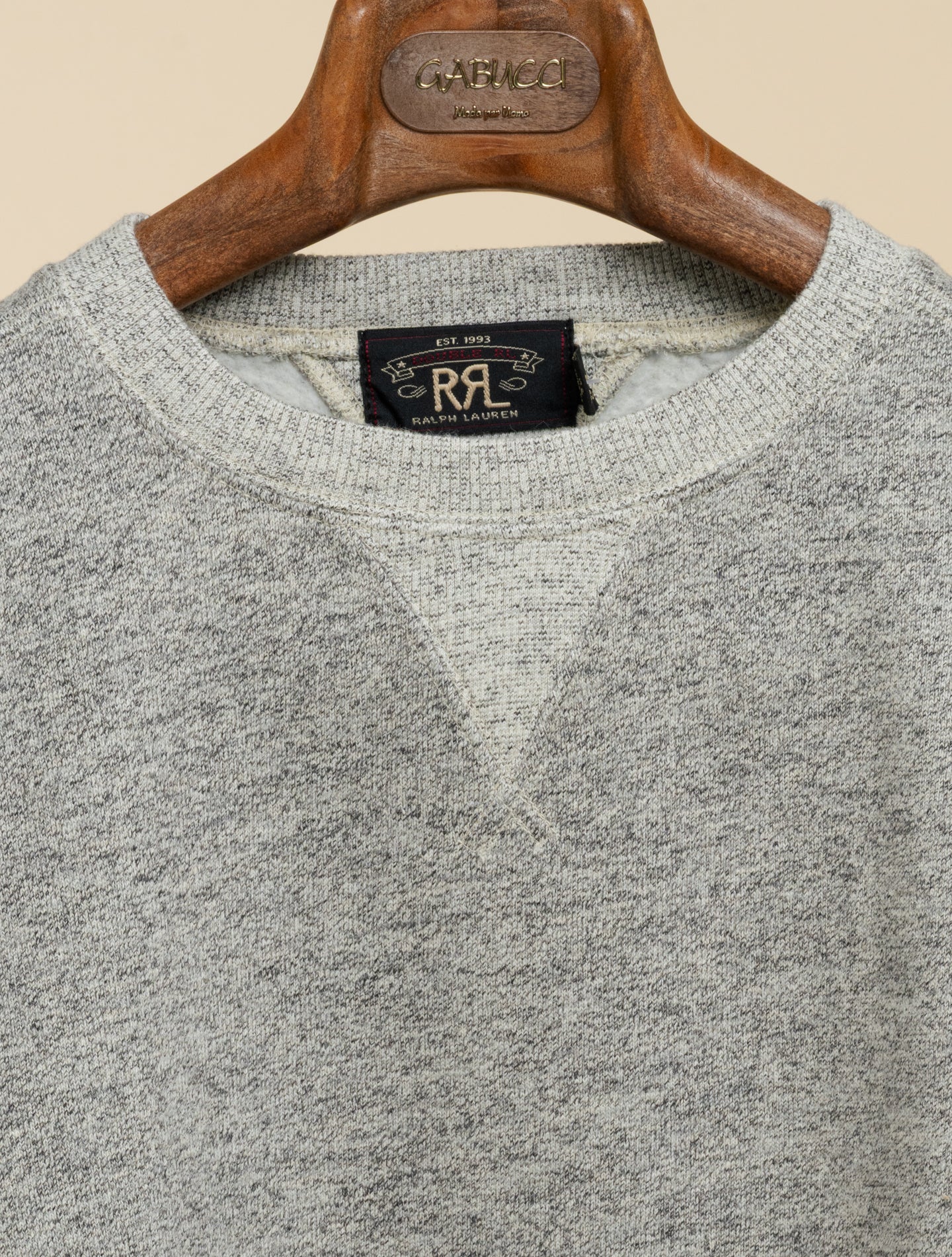 Fleece Sweatshirt Athletic Grey | Double RL | Gabucci