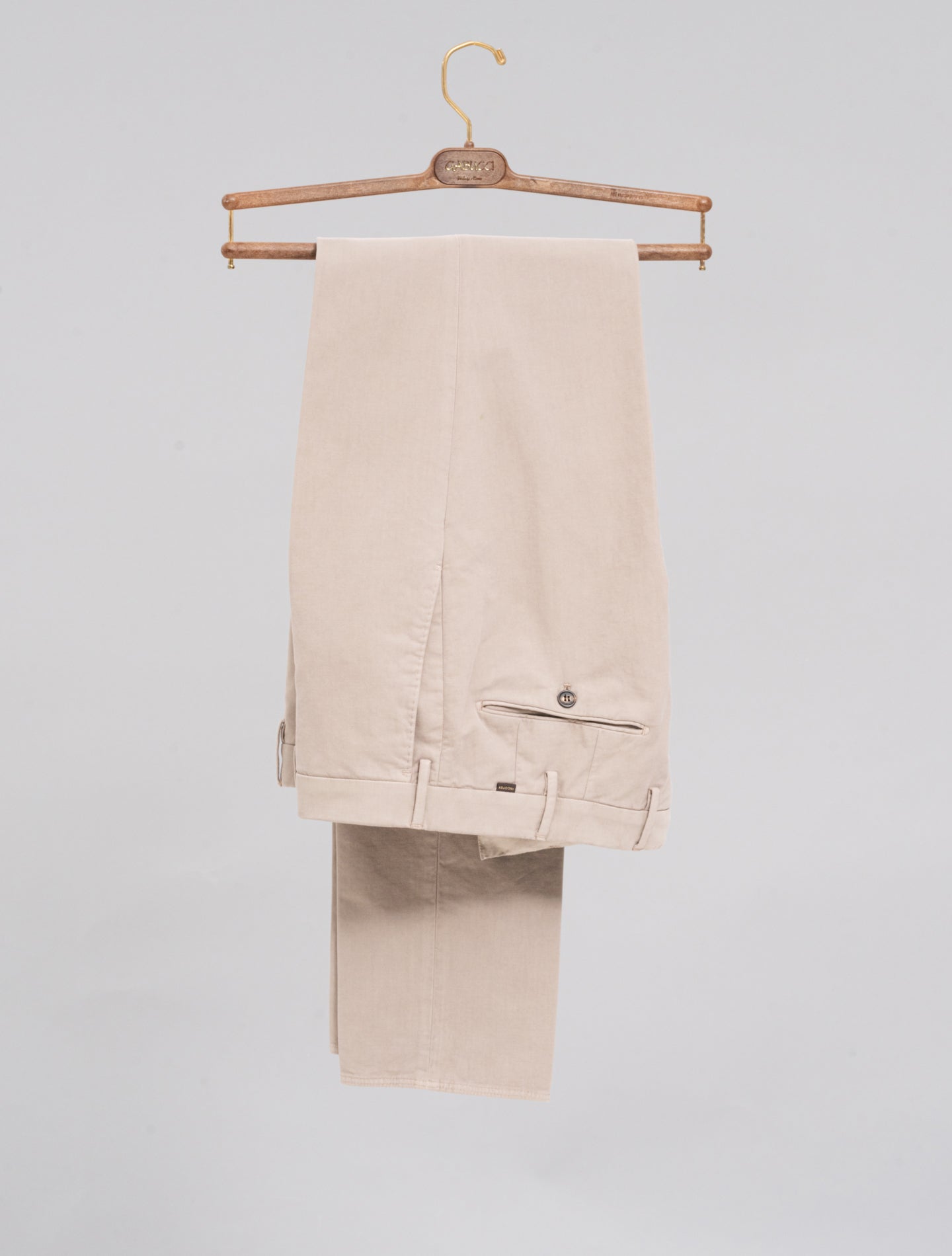 Doeskin Regular Fit Trousers Beige