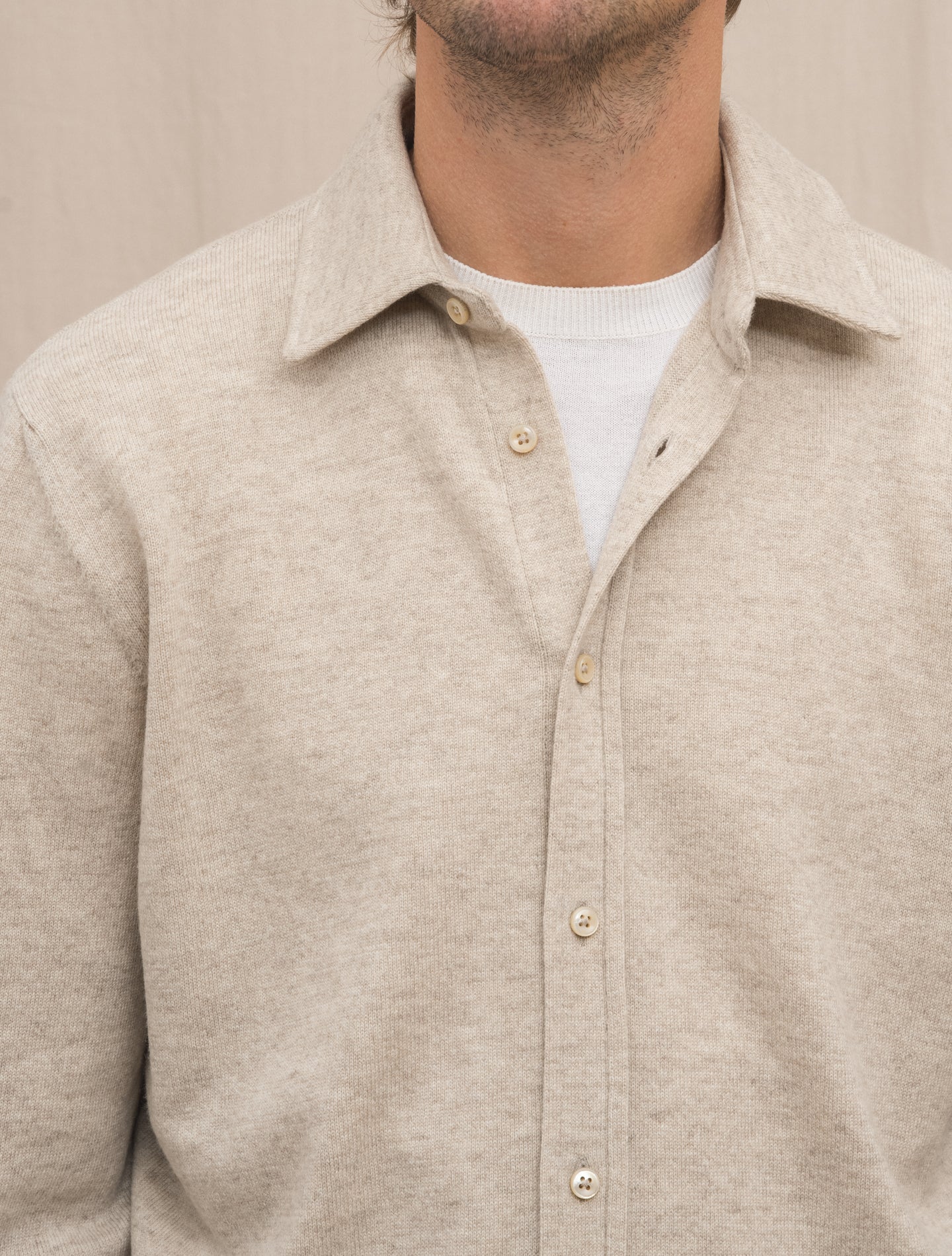 Puro Filo Knitted Cashmere Shirt