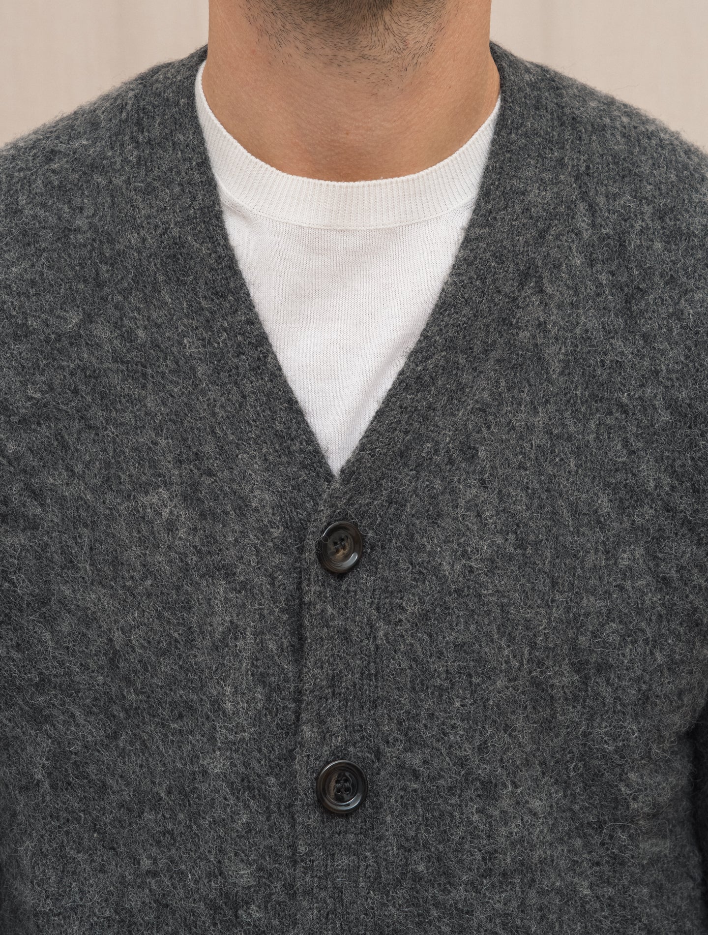 Shaggy Dog Cardigan Grey