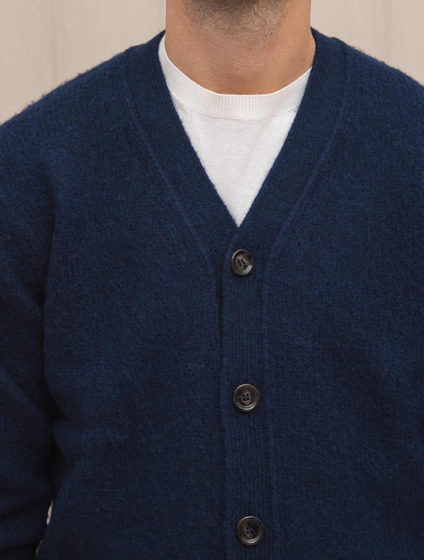 Shaggy Dog Cardigan Navy