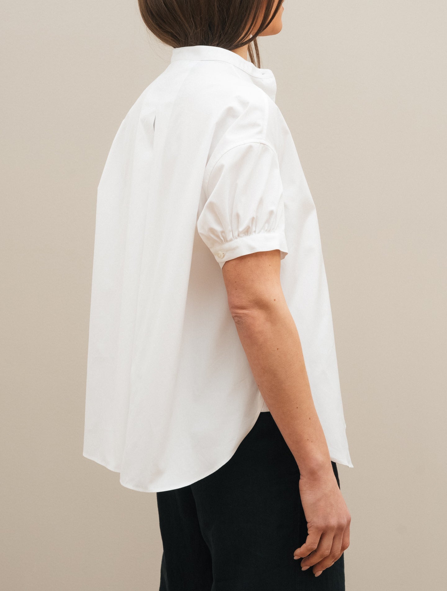 A - lined Poplin Short Sleeve Shirt White Aspesi Shirts IT 38