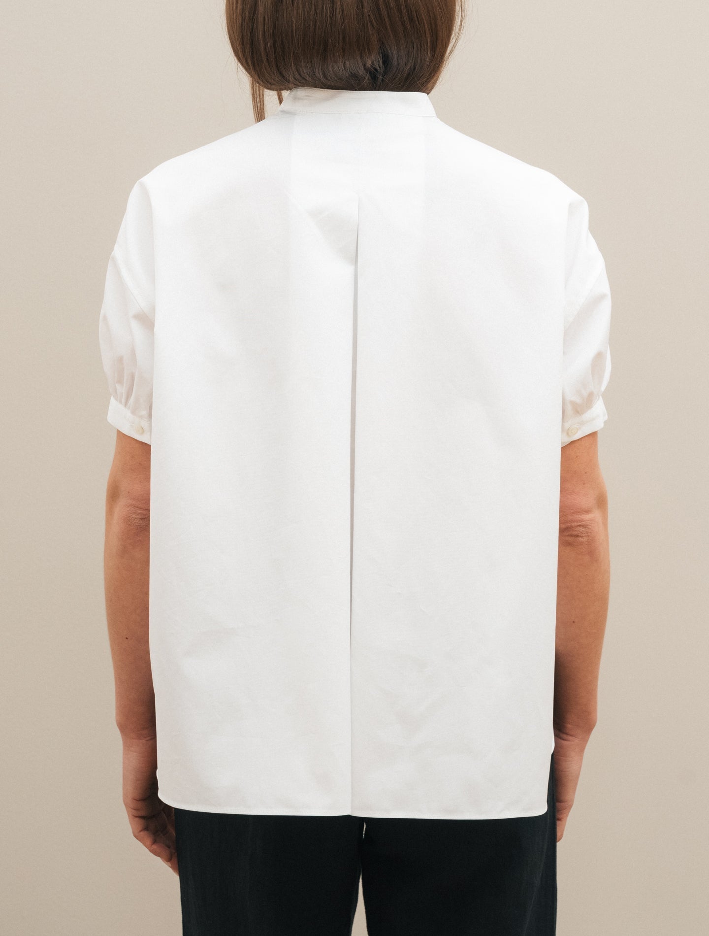 A - lined Poplin Short Sleeve Shirt White Aspesi Shirts IT 38