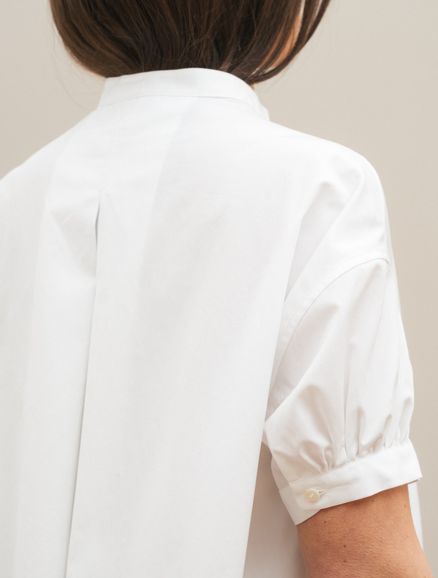 A - lined Poplin Short Sleeve Shirt White Aspesi Shirts IT 38