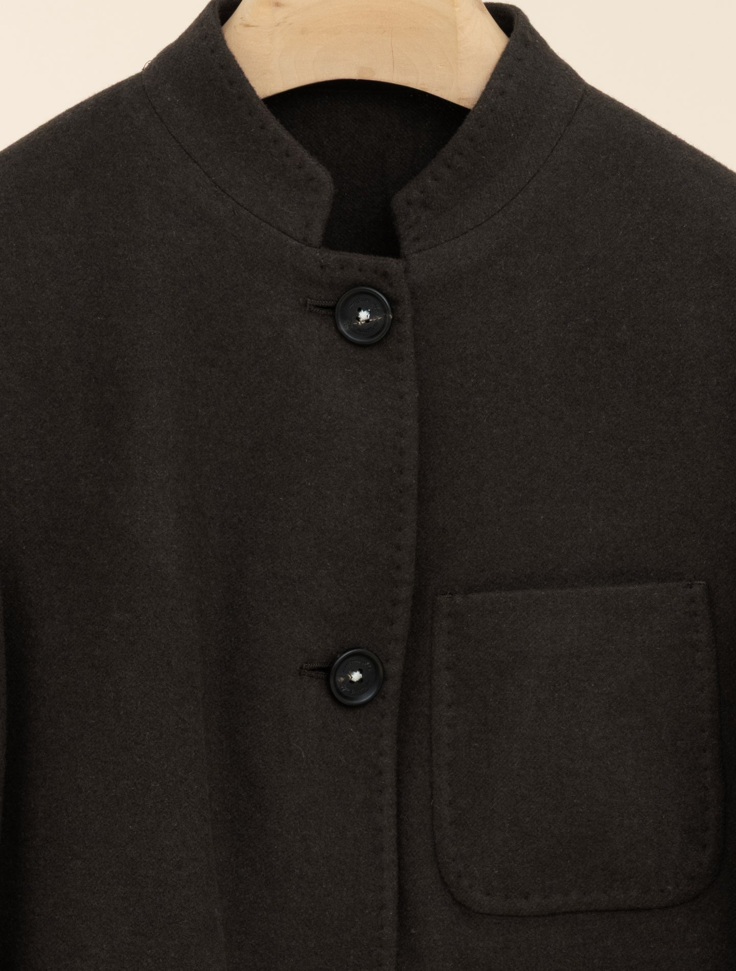Agra Wool Silk Cashmere Short Jacket Brown Massimo Alba Jackets XS