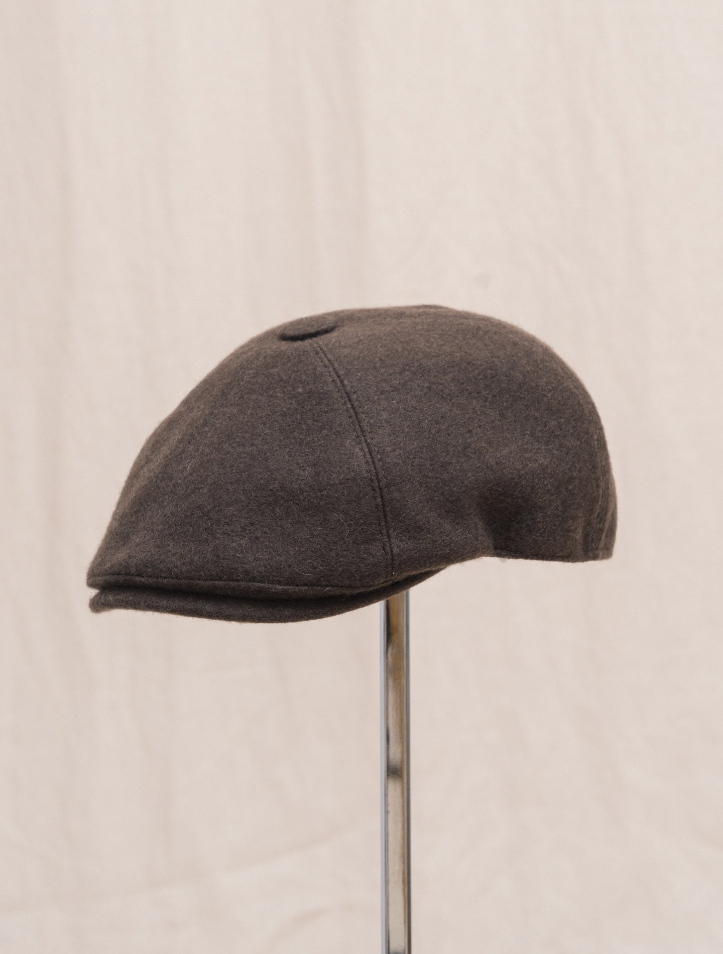 Alan Coppola Cashmere Cap Brown Fedeli Hats M