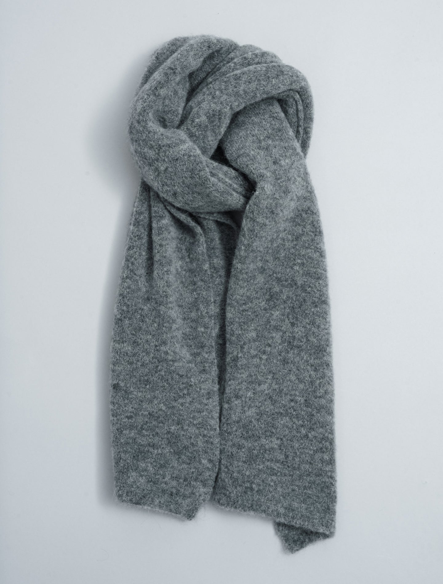 Alpaca Scarf Grey Morgano Scarves One Size