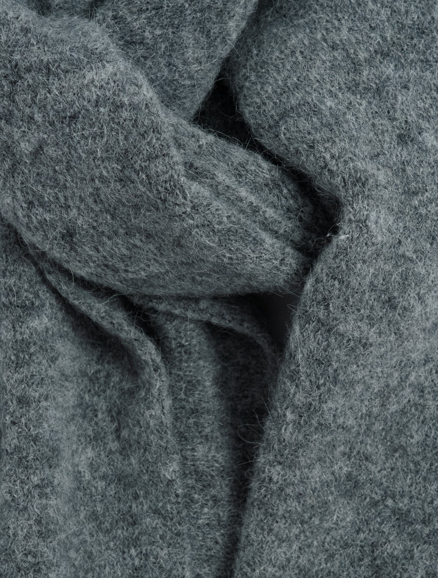 Alpaca Scarf Grey Morgano Scarves One Size
