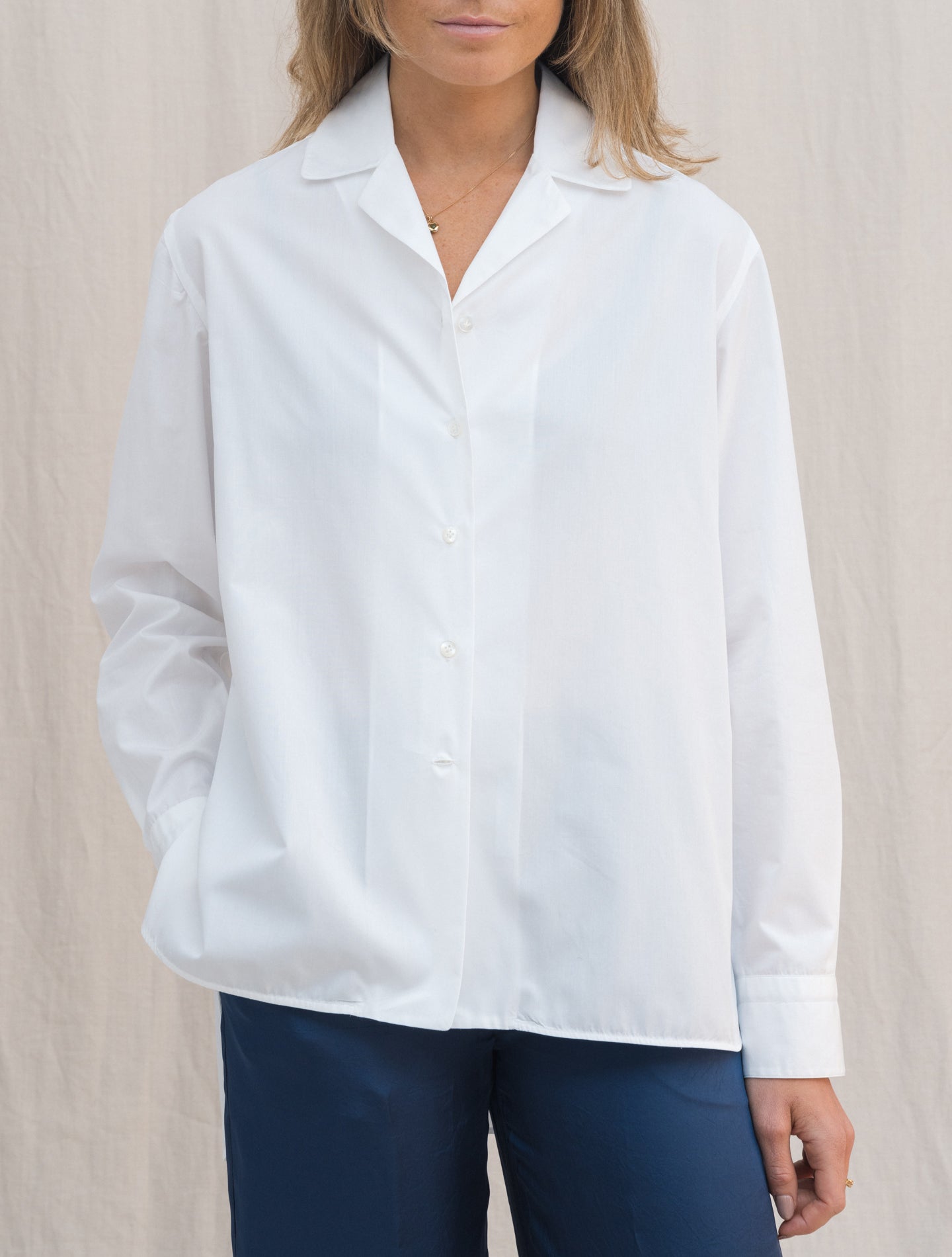 Antonella Cotton Shirt White Finamore Shirts IT 38
