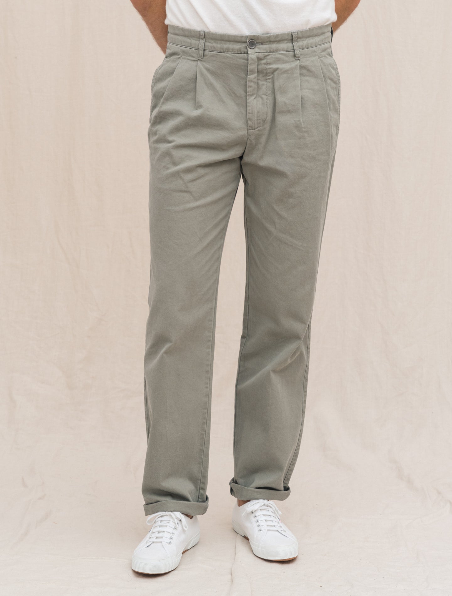 Archive 1996 Cotton Slacks Grey Aspesi Trousers 48