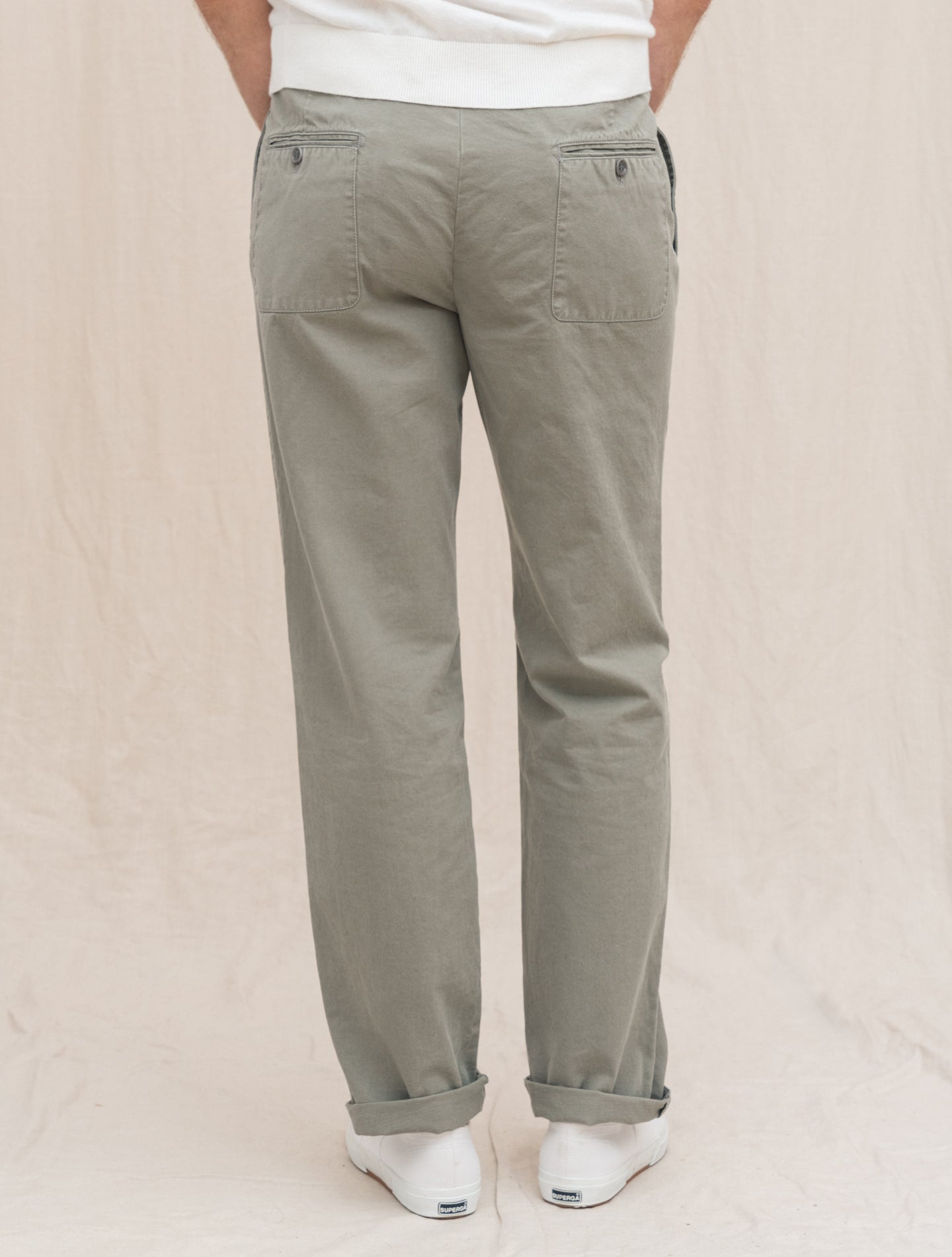 Archive 1996 Cotton Slacks Grey Aspesi Trousers 48