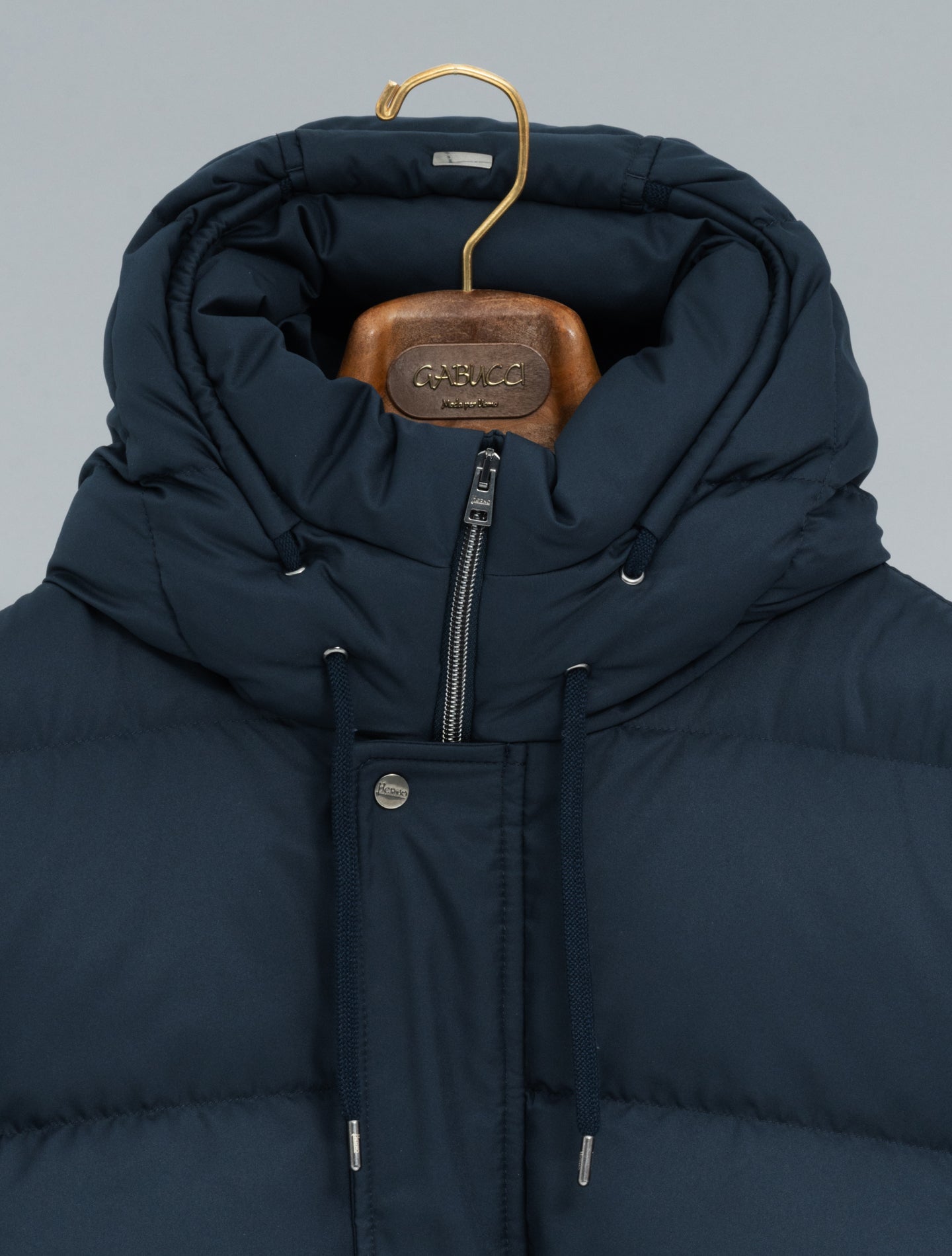 Arendelle Down Parka Navy Herno Outerwear 48