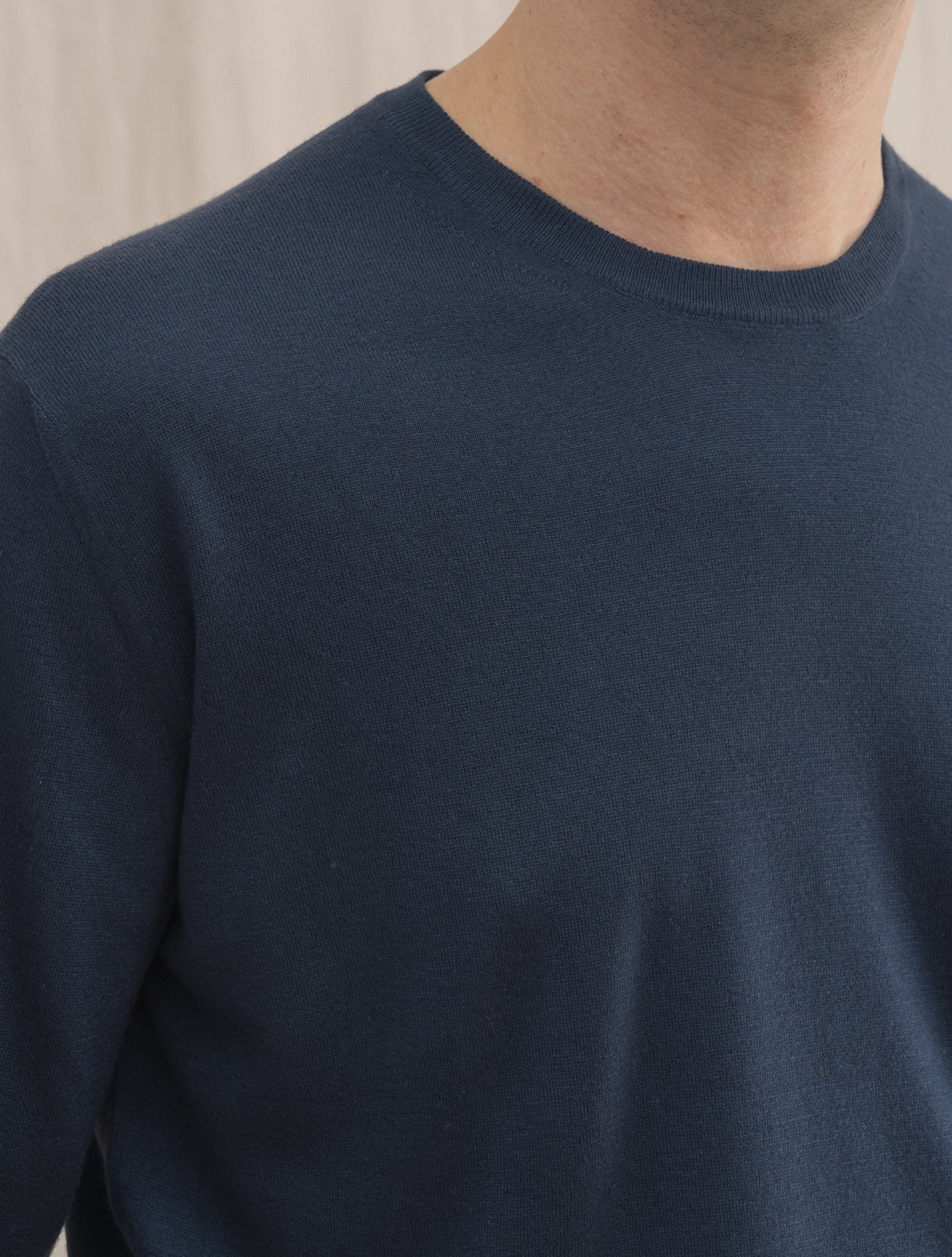Argentina Super Cashmere Knitted crewneck Navy Fedeli Knitwear 48