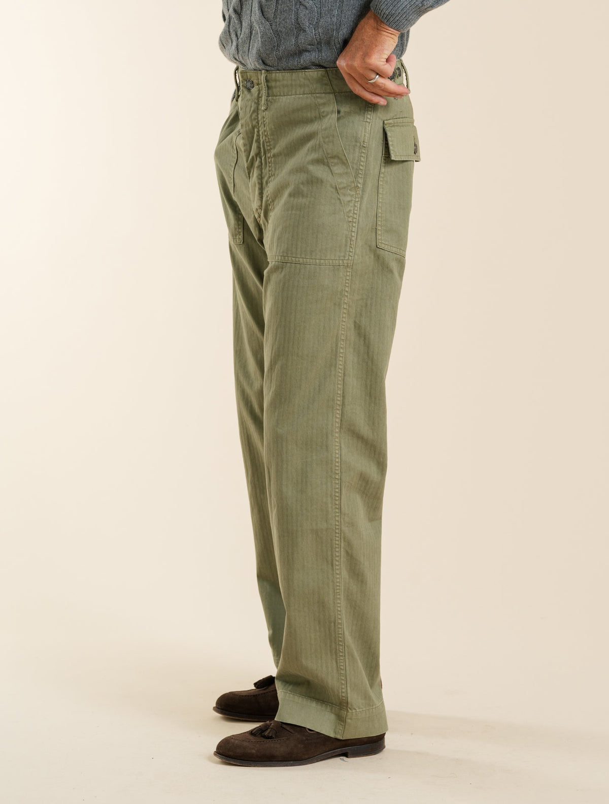 Army Utility Pants Brewster Green RRL Trousers 30/34
