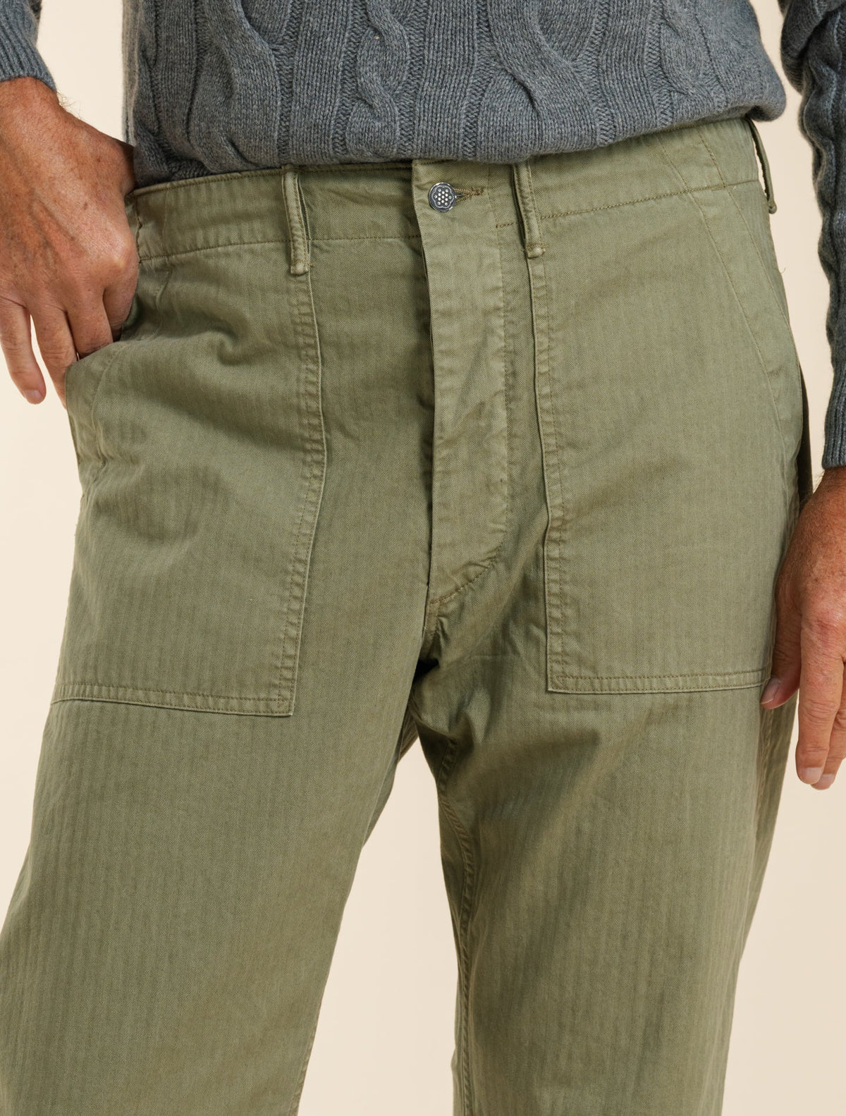 Army Utility Pants Brewster Green RRL Trousers 30/34