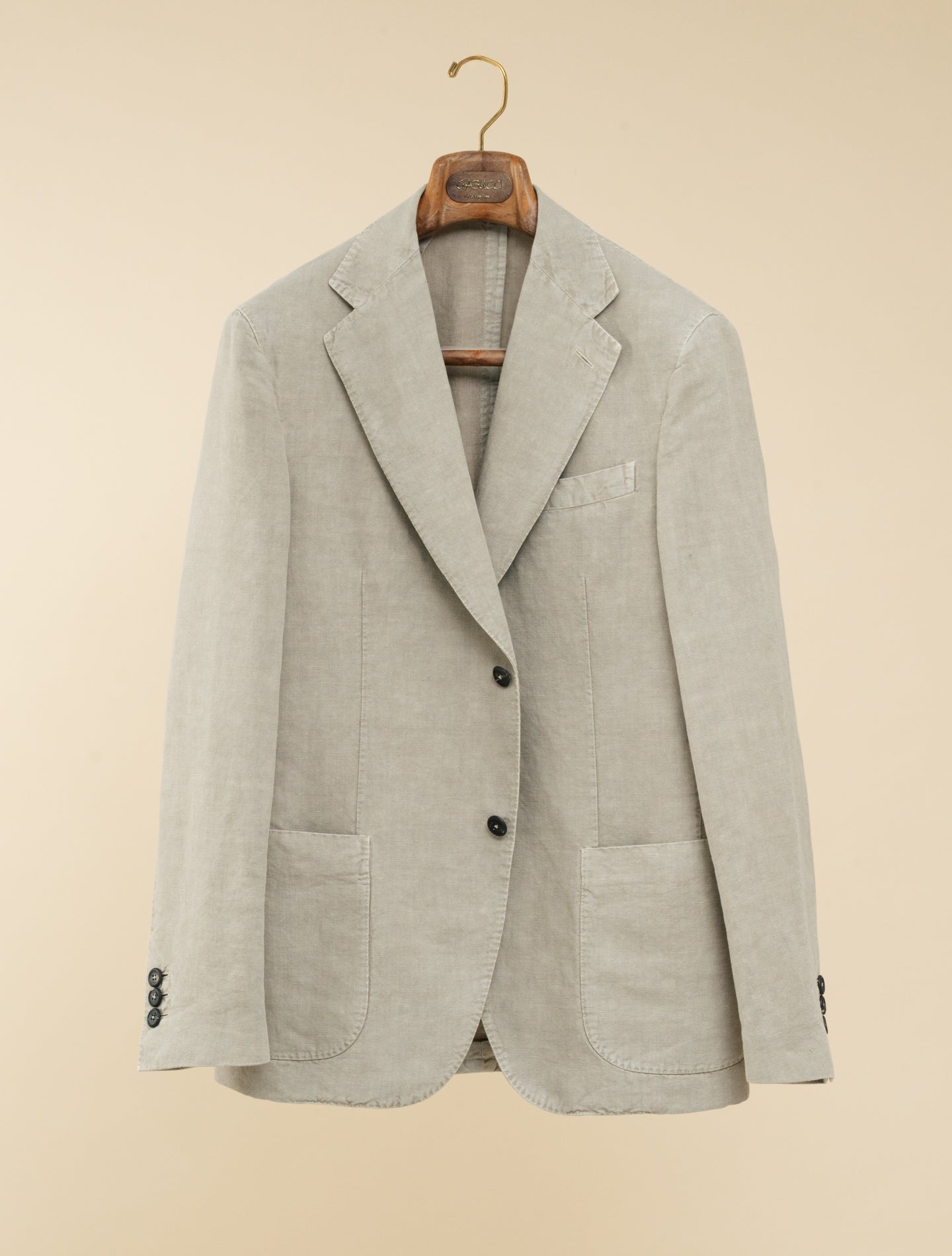 Art1 Single Breasted Canapa Cotton Jacket Beige Gigi Jackets 48