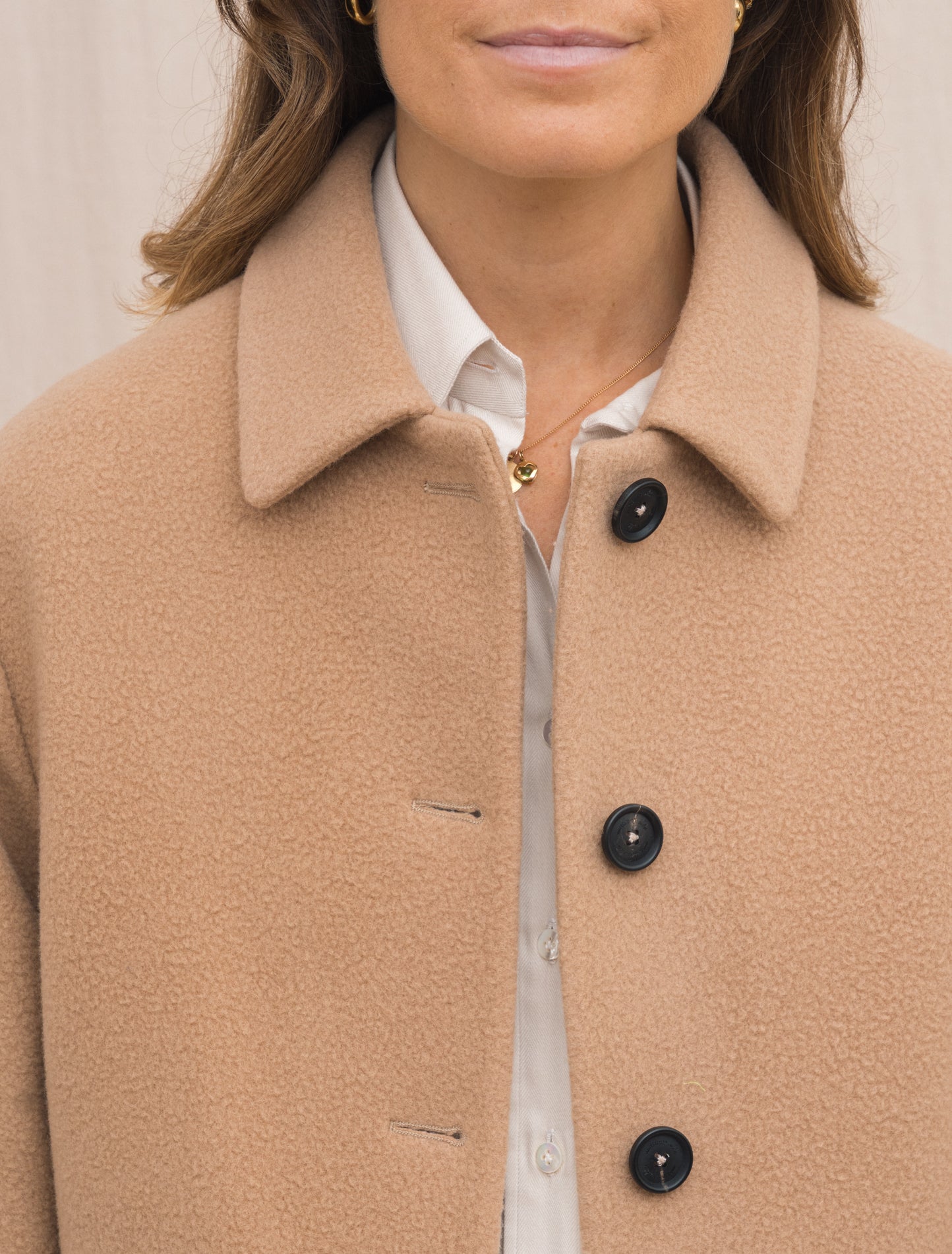 Atene Wool Cashmere Coat Beige Massimo Alba Outerwear Gabucci