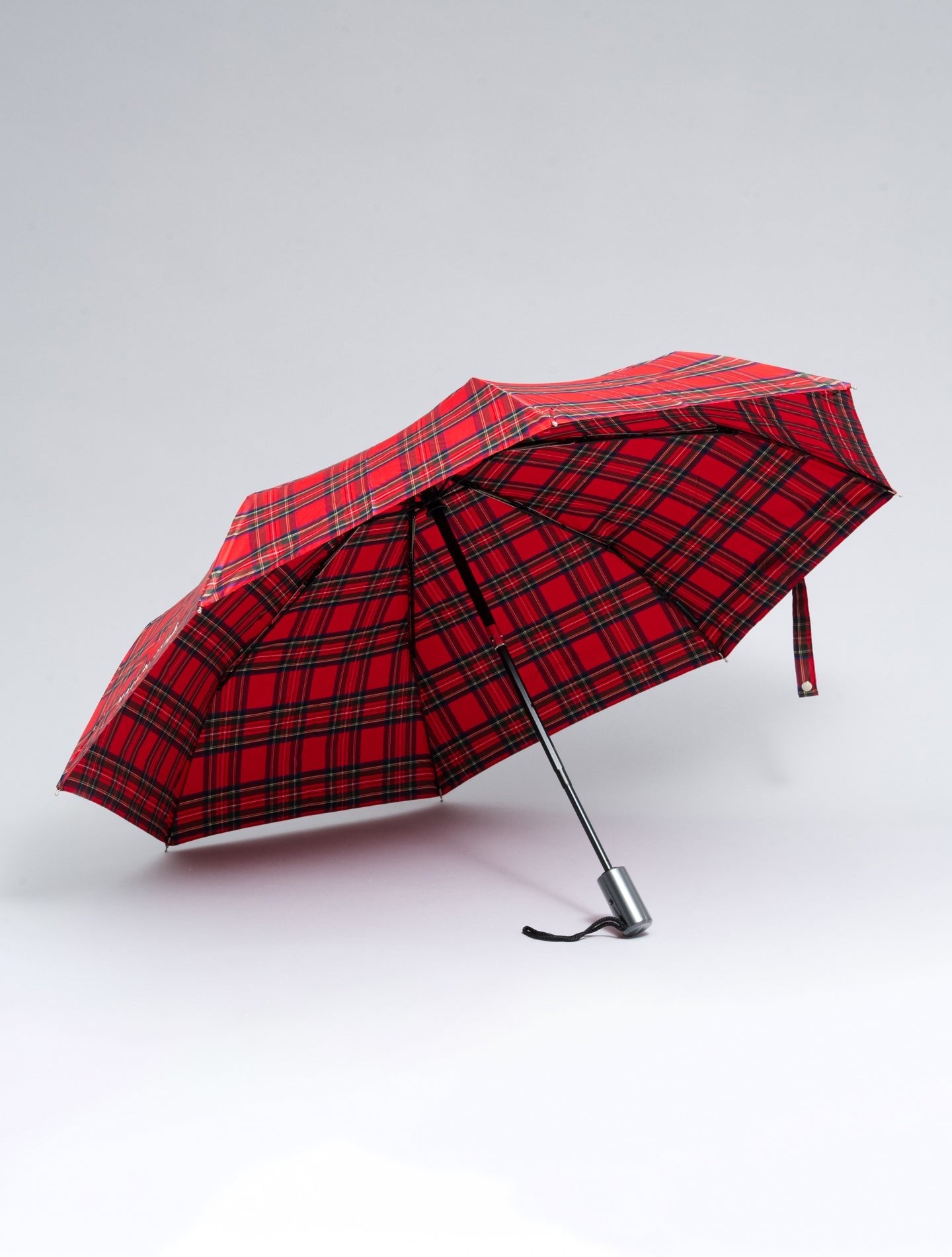 Ayr Automatic Telescopic Umbrella Royal Stewart Check Mackintosh Umbrellas One Size