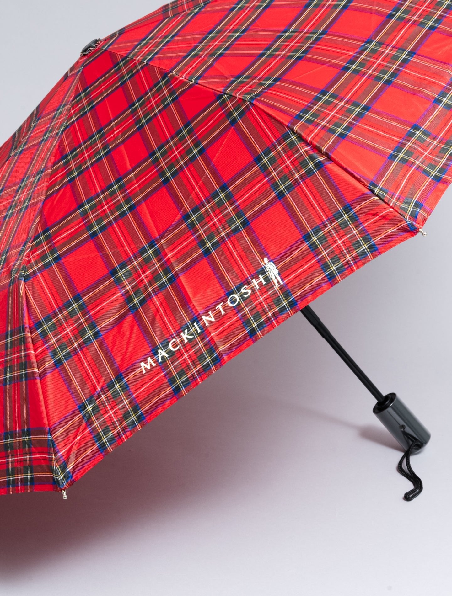 Ayr Automatic Telescopic Umbrella Royal Stewart Check Mackintosh Umbrellas One Size