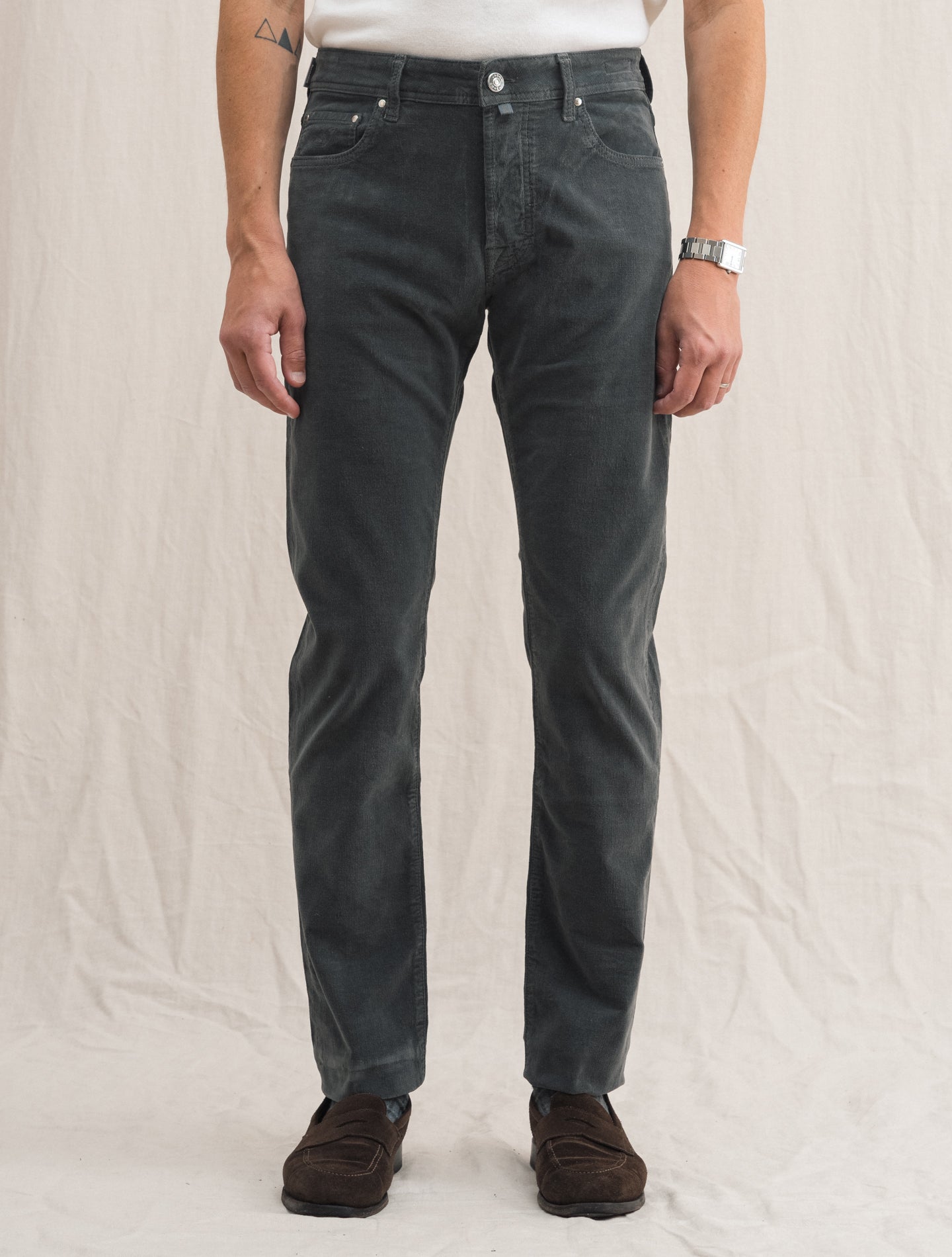 Baby Corduroy Bard 688 Five Pocket Grey | Gabucci