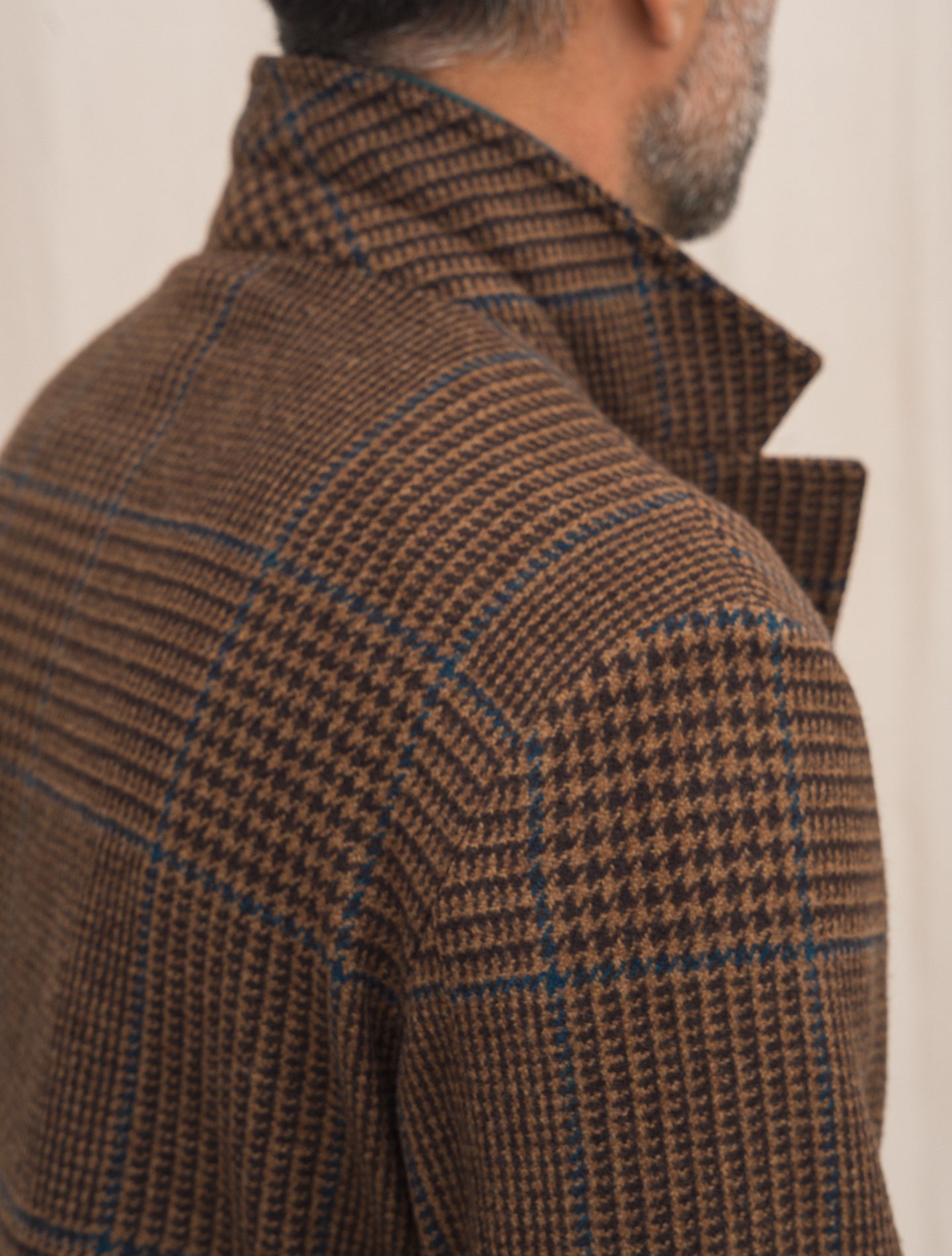 Baglietto Checked Wool Jacket Rust Massimo Alba Jackets Gabucci