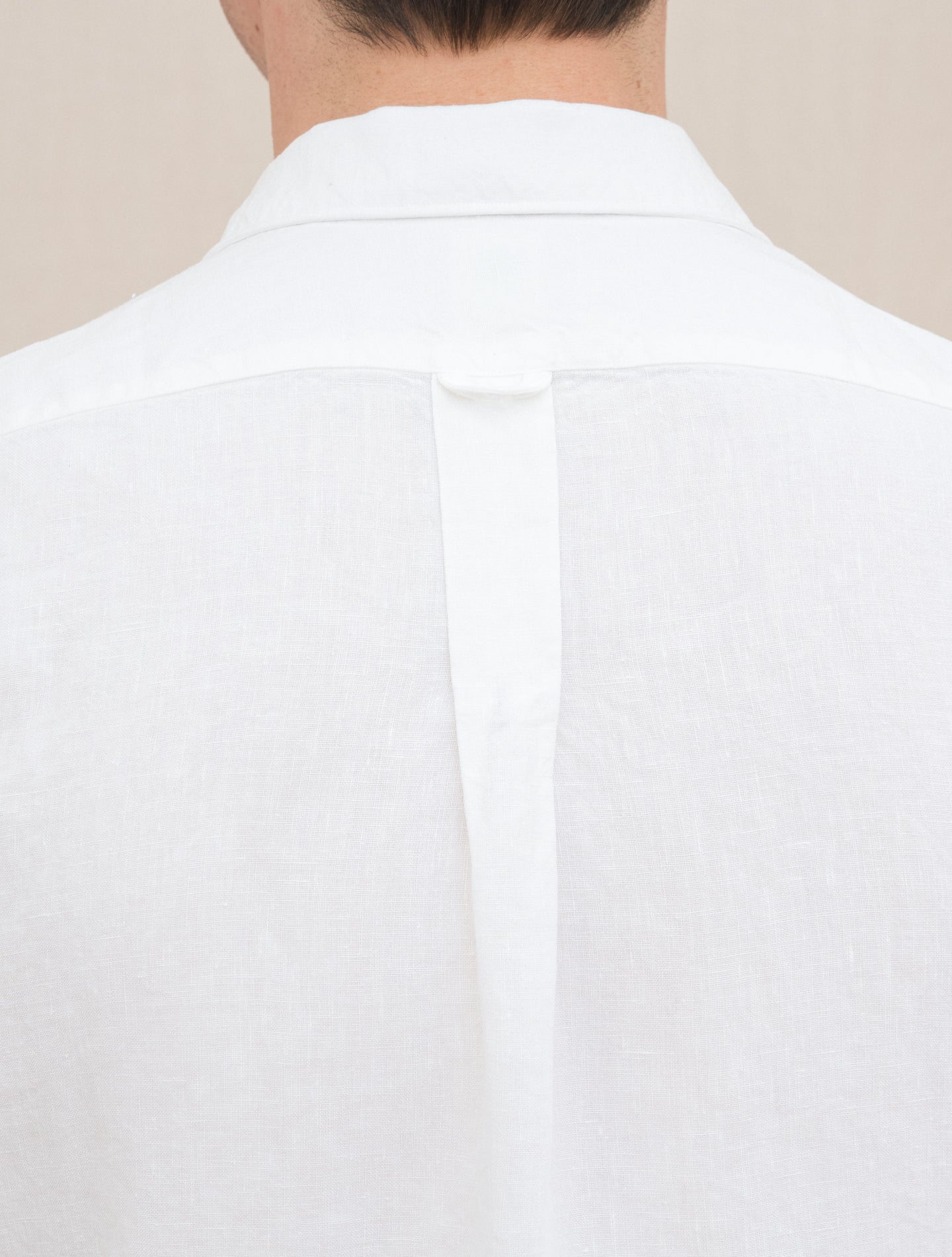 Baia Short Sleeve Linen Shirt White Finamore Shirts S