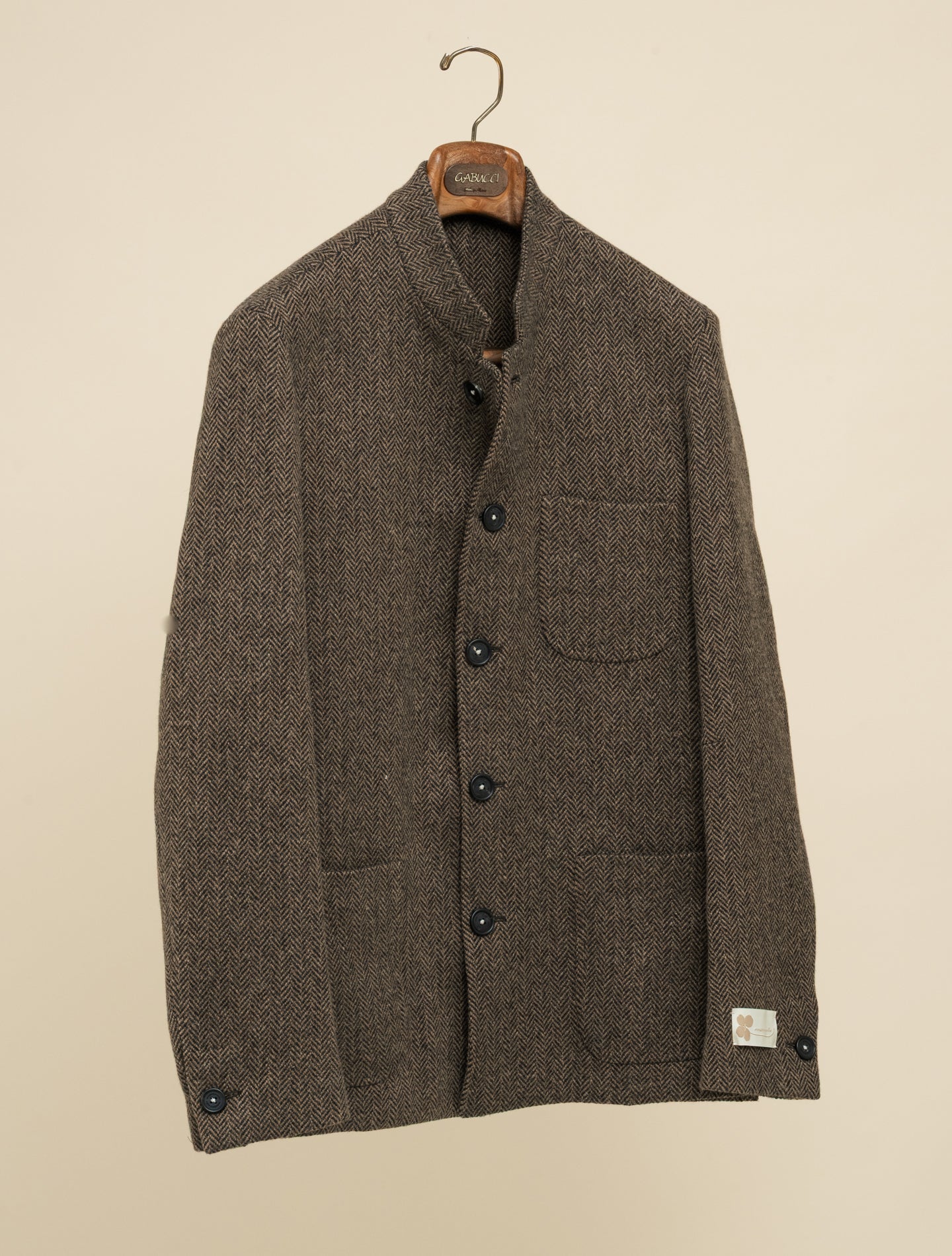 Bali Herringbone Jacket Brown Massimo Alba Jackets 48