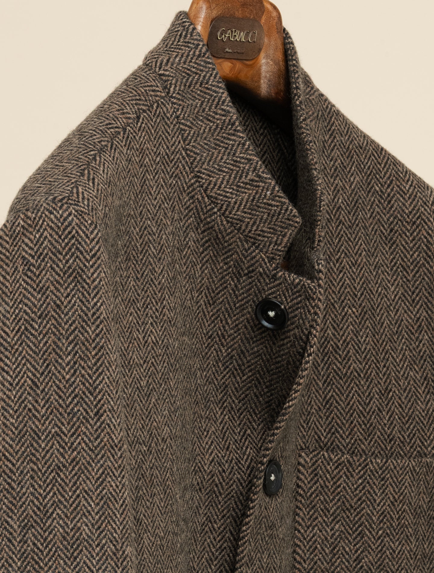Bali Herringbone Jacket Brown Massimo Alba Jackets 48